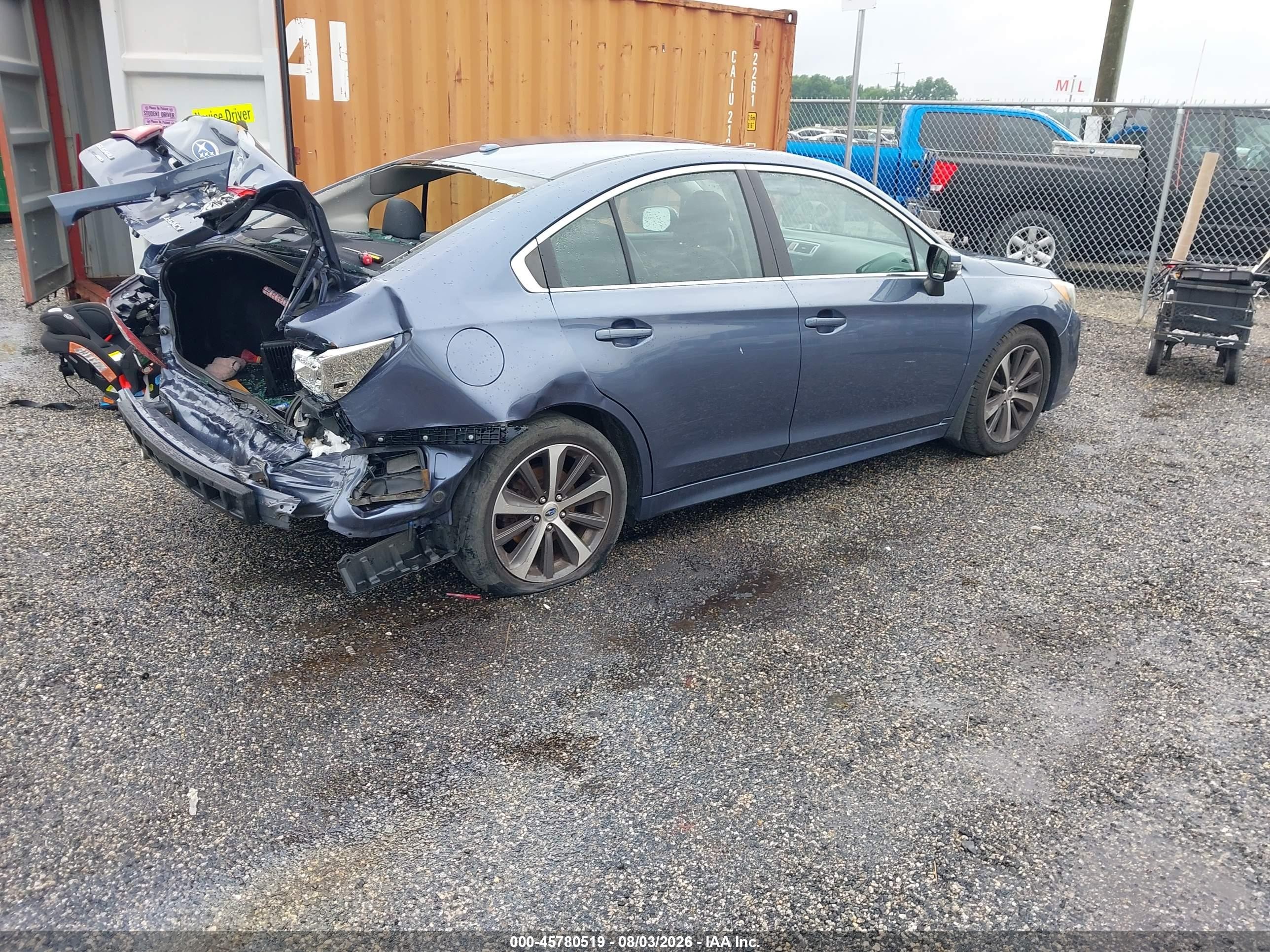 2015 Subaru Legacy 2.5i Limited Blue vin: 4S3BNBL6XF3005686