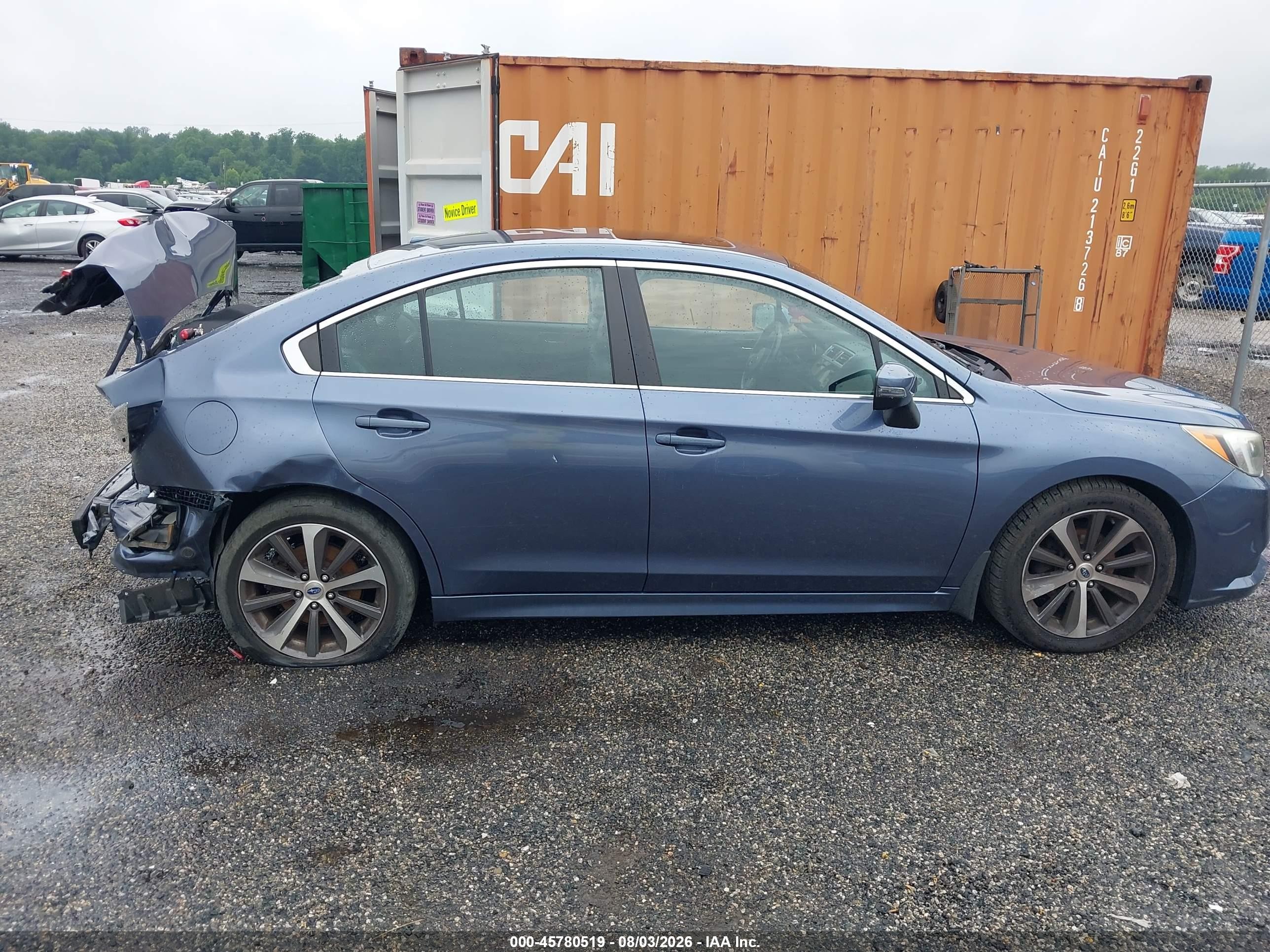 2015 Subaru Legacy 2.5i Limited Blue vin: 4S3BNBL6XF3005686