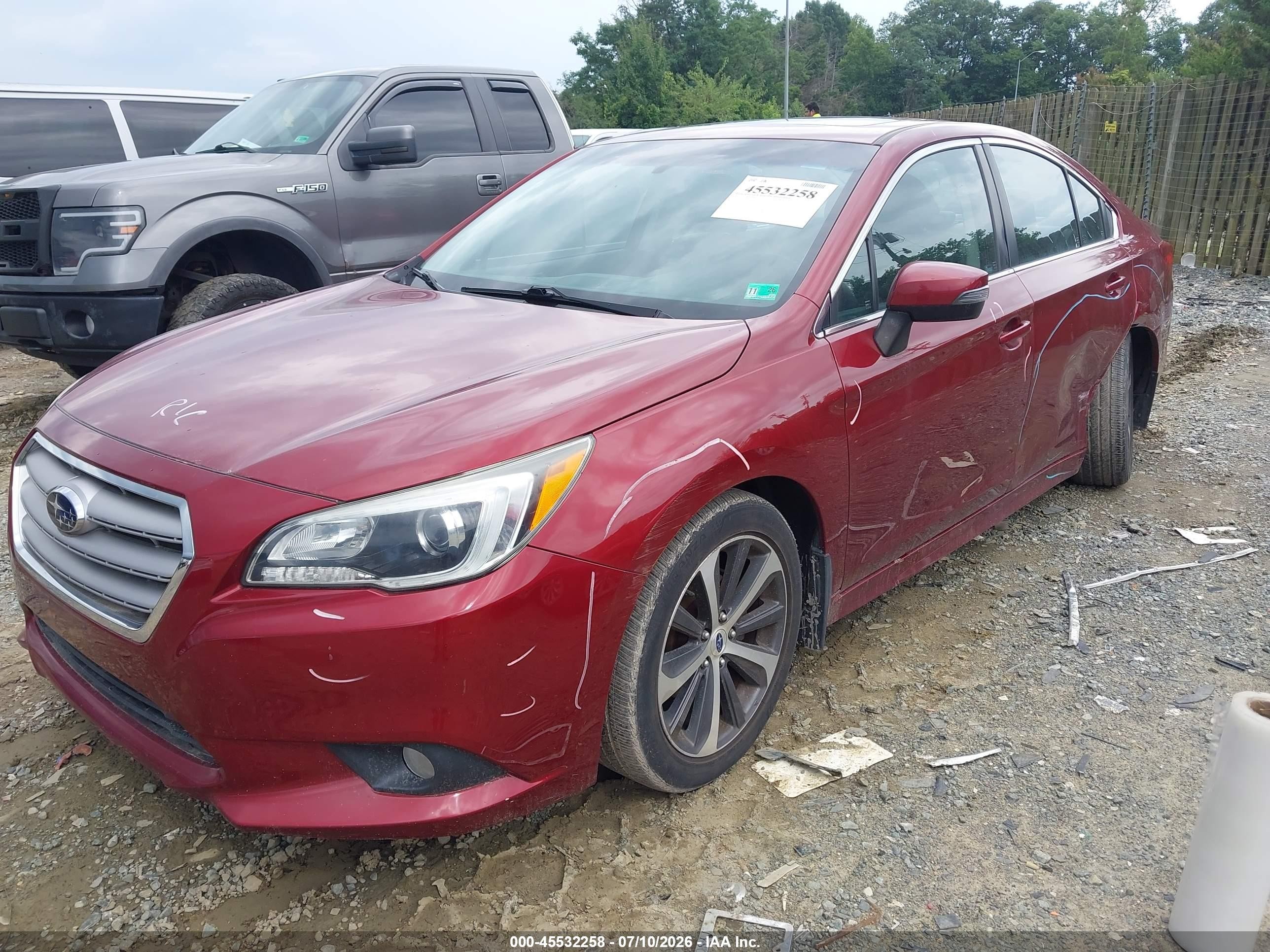 2015 Subaru Legacy 2.5i Limited Burgundy vin: 4S3BNBL6XF3035464