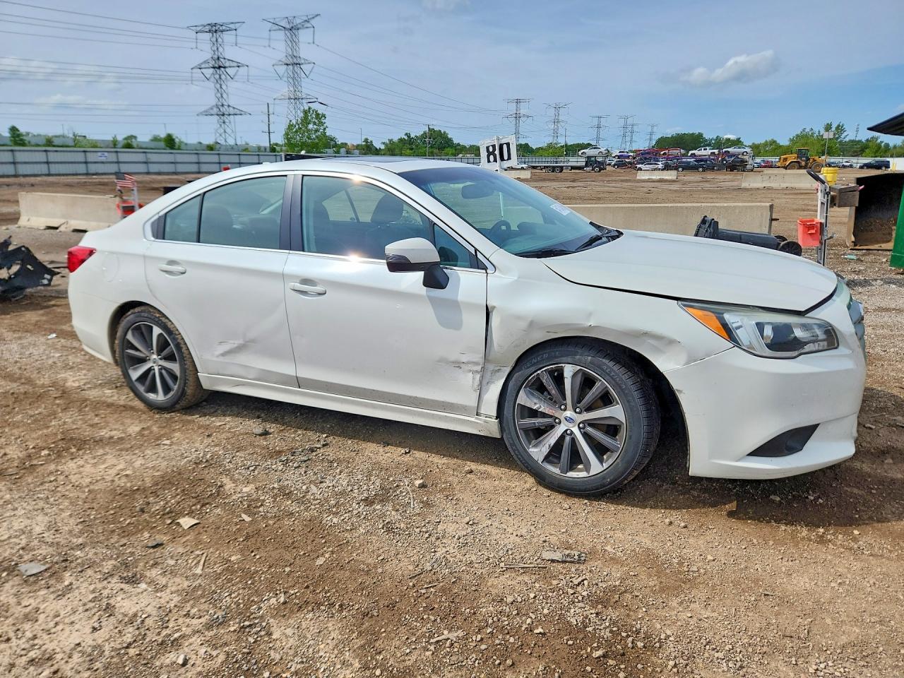 2016 Subaru Legacy 2.5i Limited White vin: 4S3BNBL6XG3002692