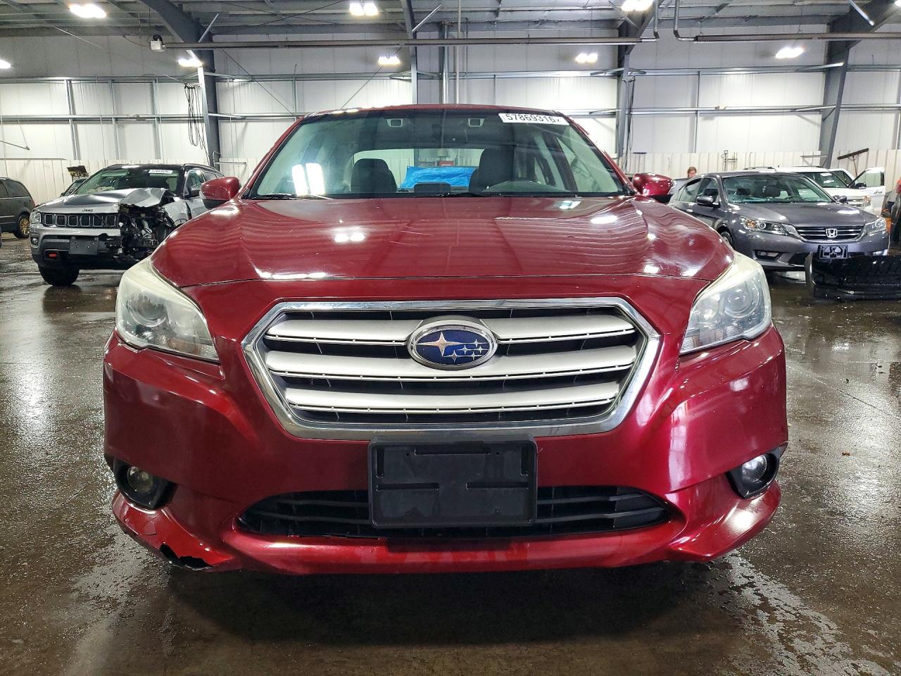 2015 Subaru Legacy 2.5i Limited Red vin: 4S3BNBN63F3035495
