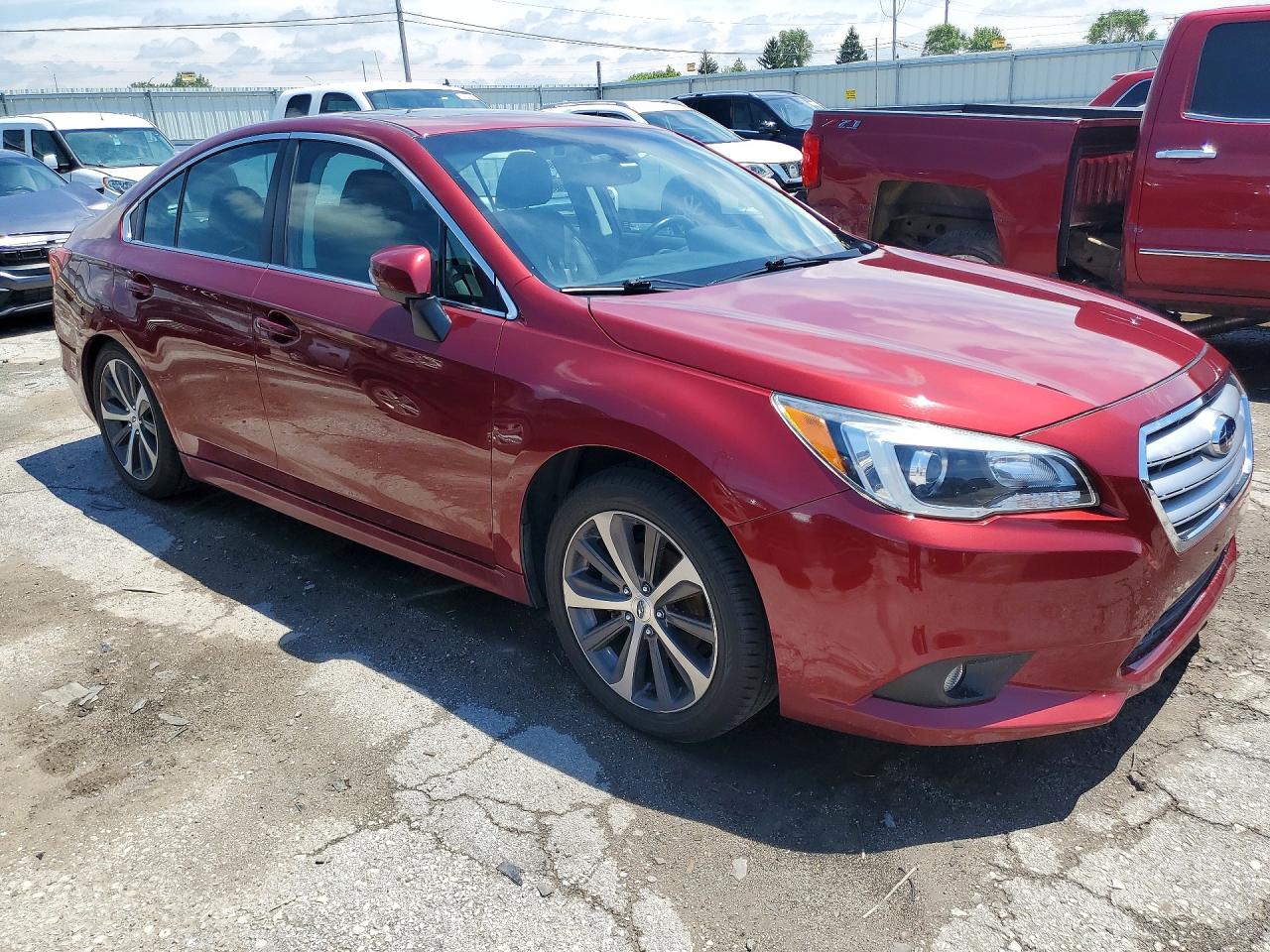 2015 Subaru Legacy 2.5i Limited Красный vin: 4S3BNBN66F3051772