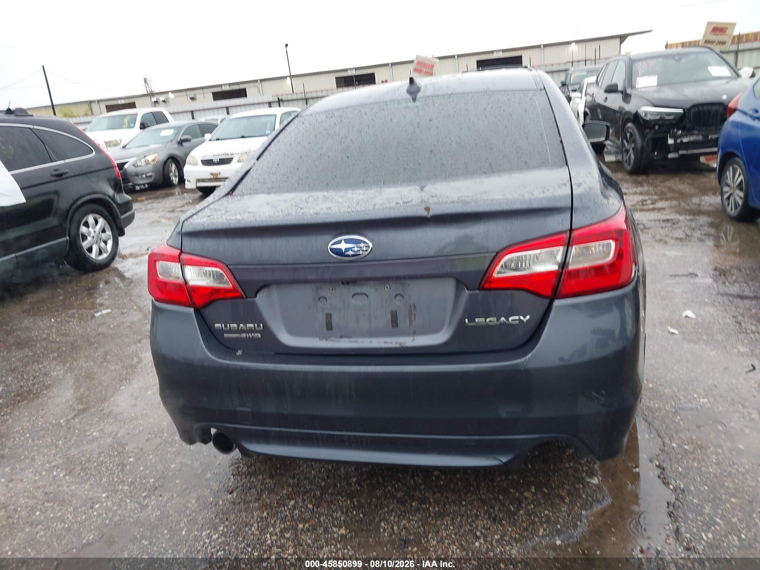 2016 Subaru Legacy 2.5i Limited Gray vin: 4S3BNBN66G3035525