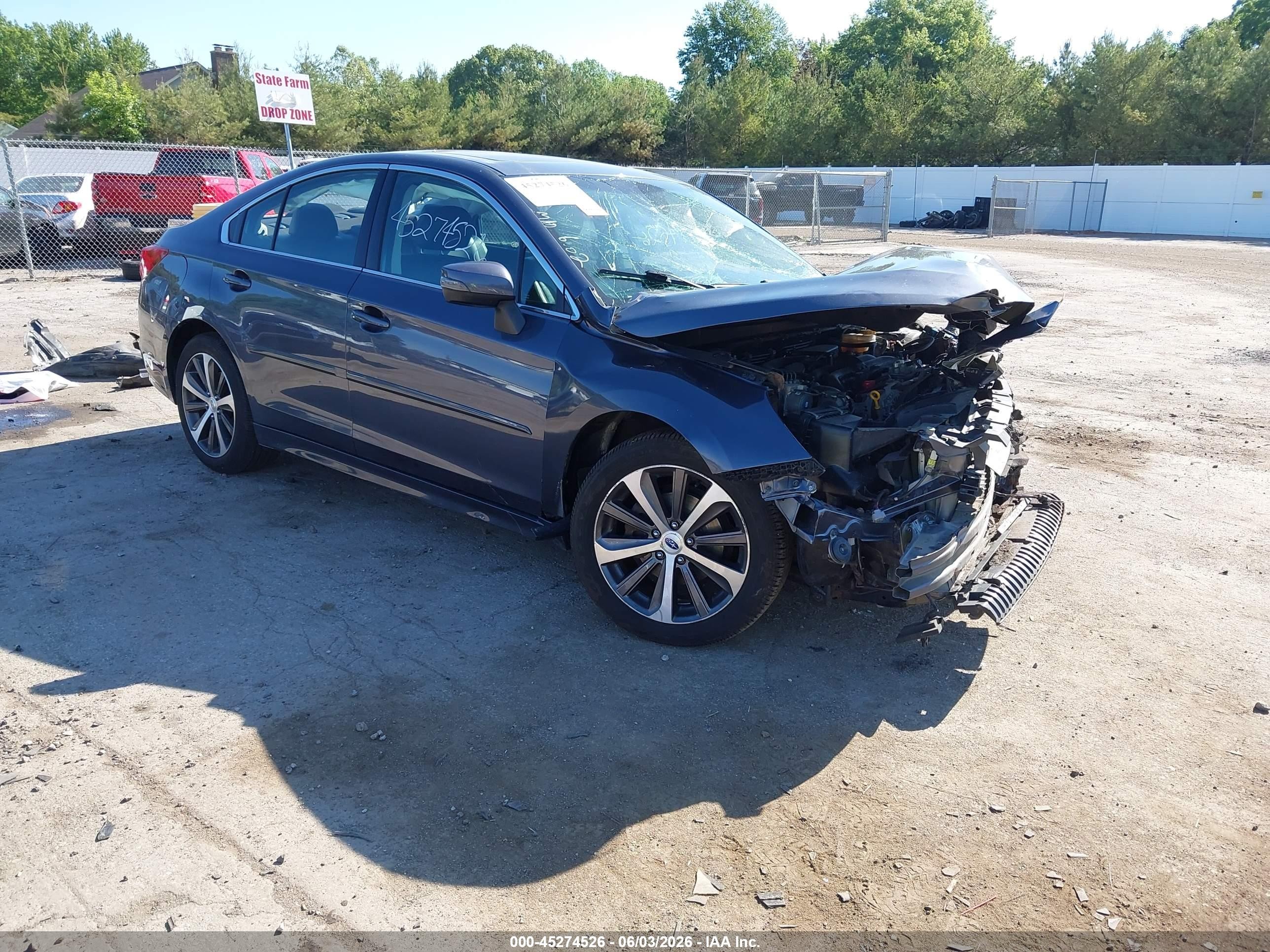 2015 Subaru Legacy 2.5i Limited Gray vin: 4S3BNBN68F3074762