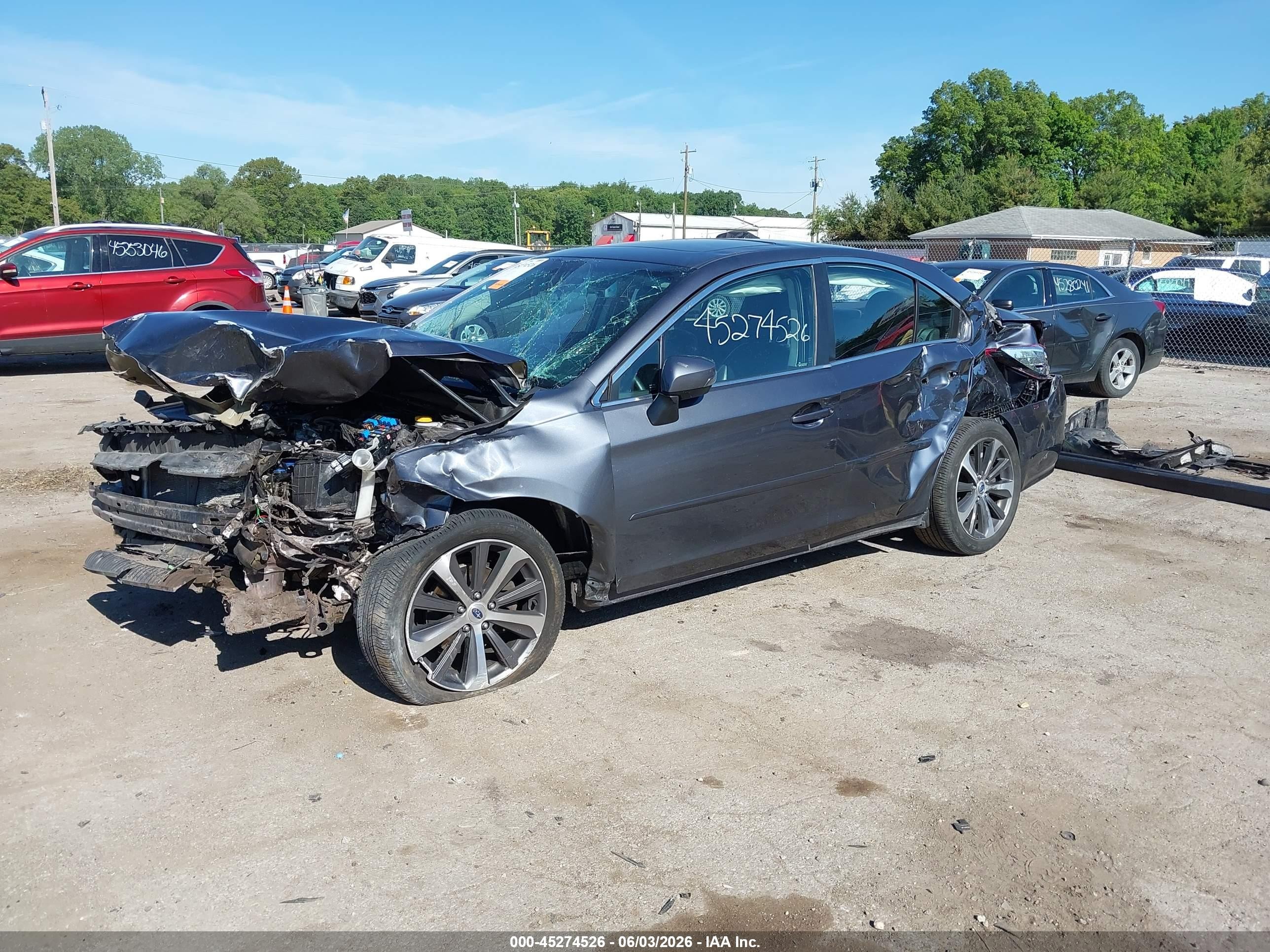 2015 Subaru Legacy 2.5i Limited Серый vin: 4S3BNBN68F3074762