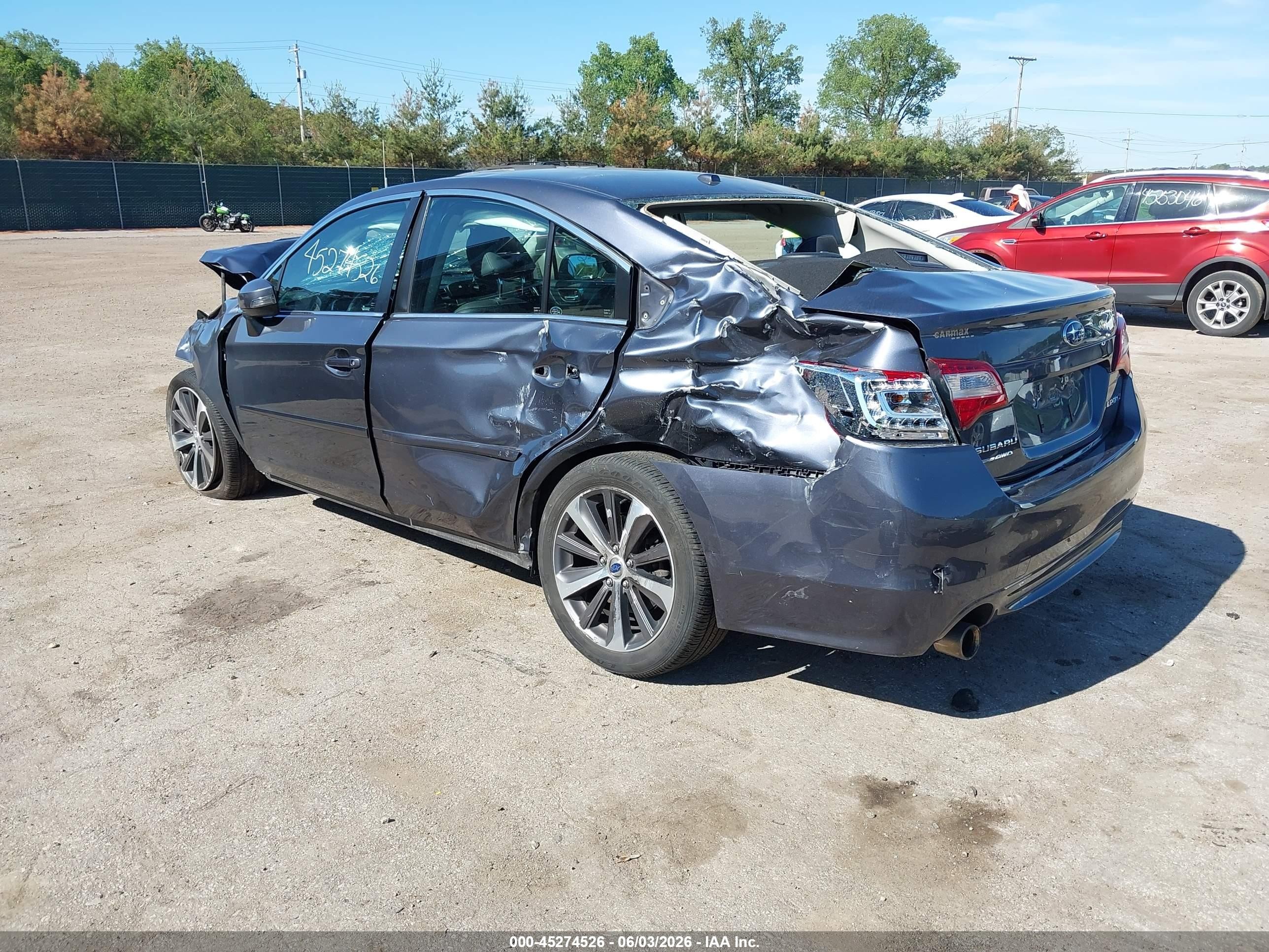 2015 Subaru Legacy 2.5i Limited Серый vin: 4S3BNBN68F3074762