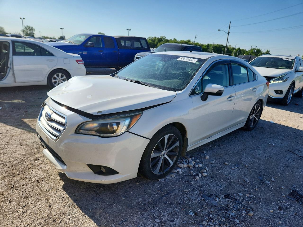 2015 Subaru Legacy 2.5i Limited Белый vin: 4S3BNBN69F3017549
