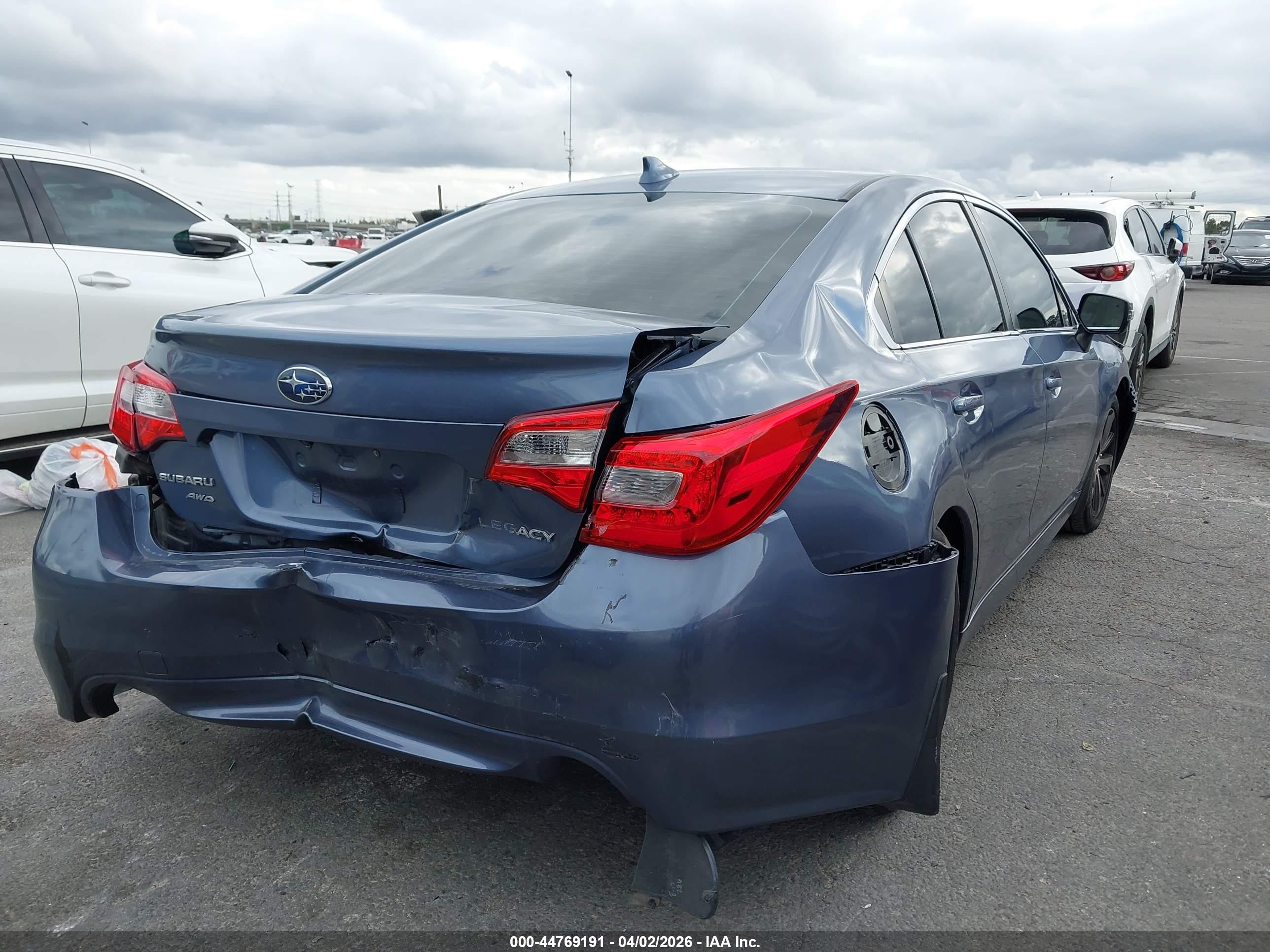 2016 Subaru Legacy 2.5i Limited Light Blue vin: 4S3BNBN69G3010893