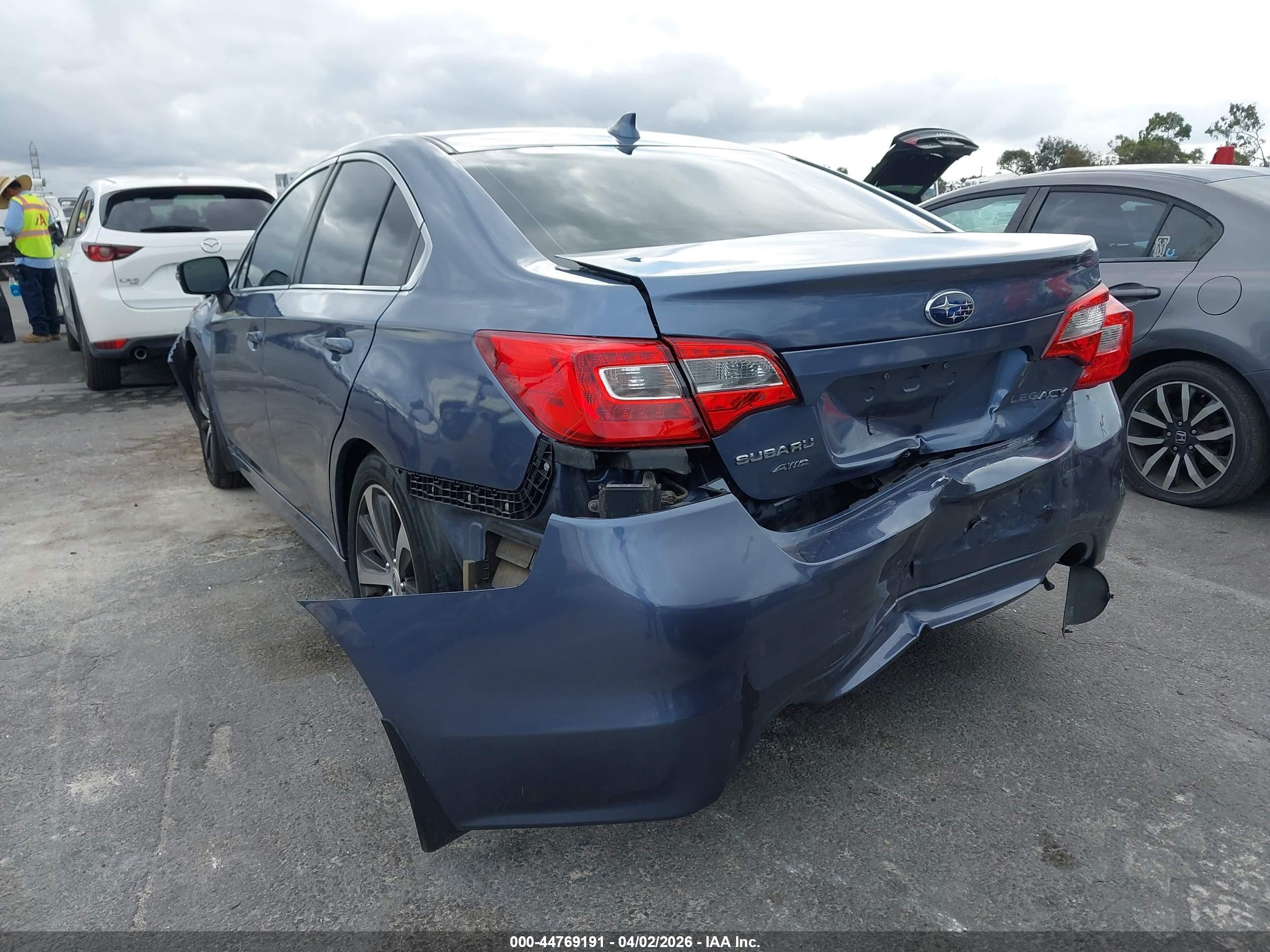 2016 Subaru Legacy 2.5i Limited Light Blue vin: 4S3BNBN69G3010893