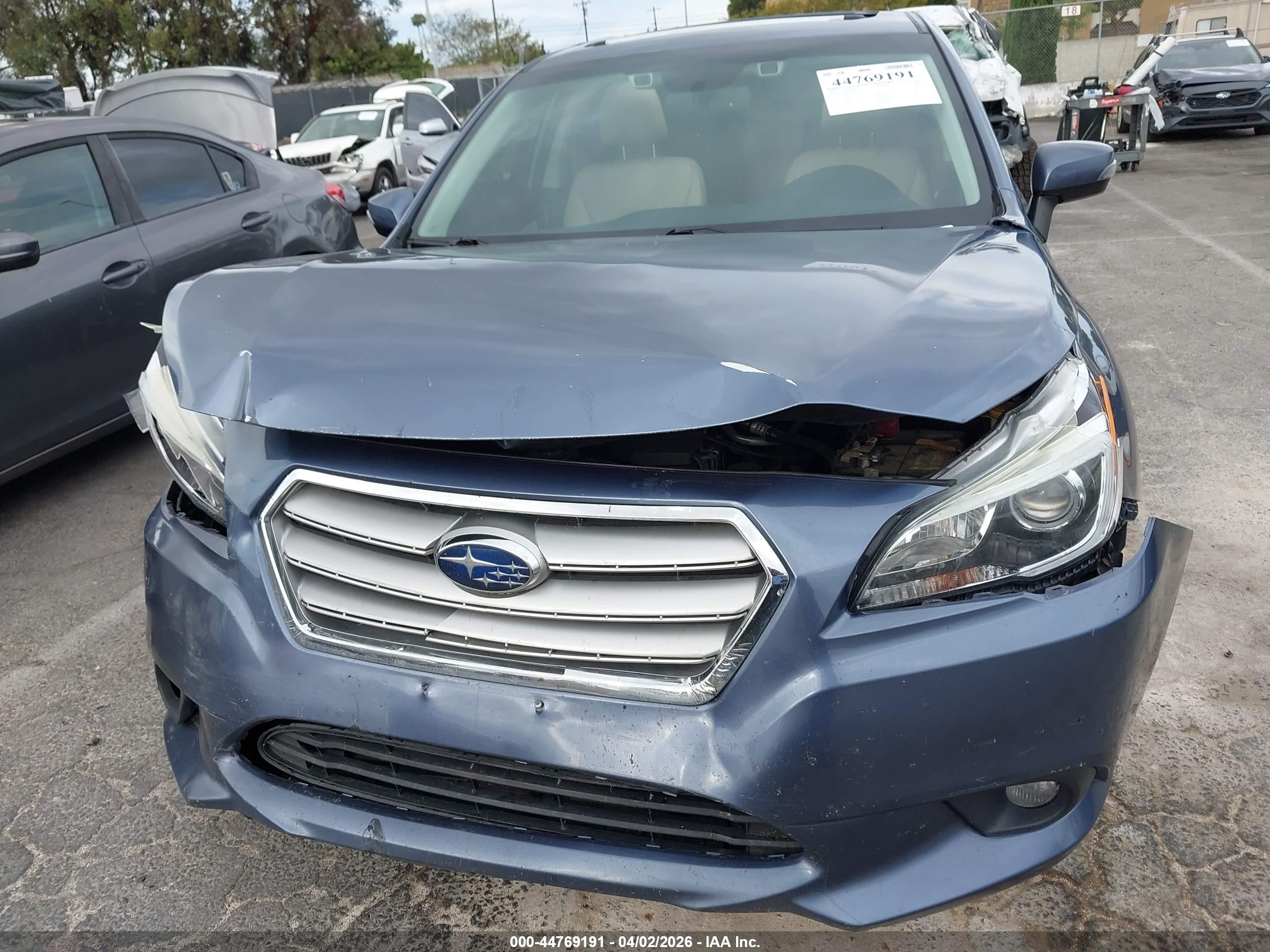 2016 Subaru Legacy 2.5i Limited Light Blue vin: 4S3BNBN69G3010893