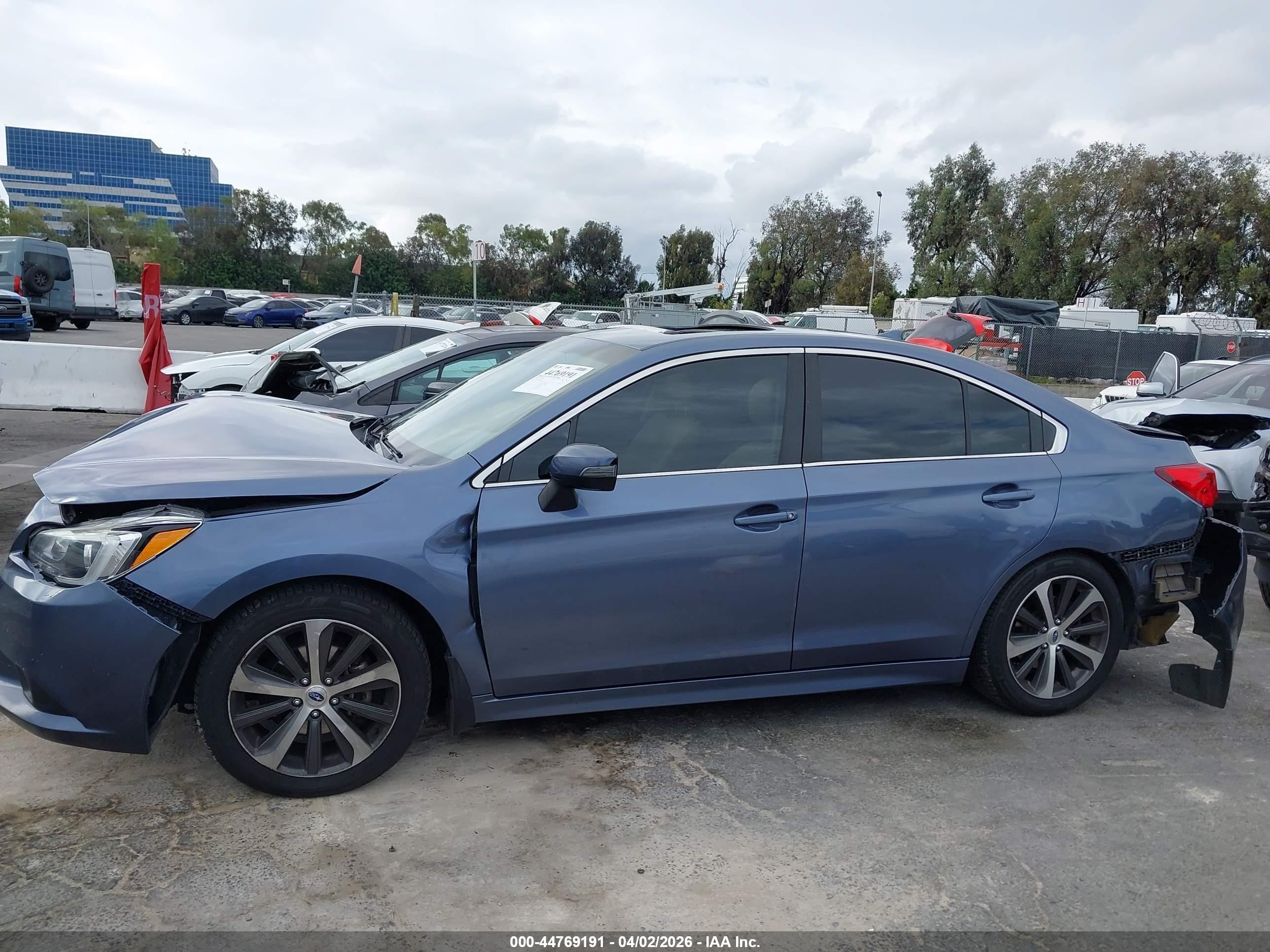 2016 Subaru Legacy 2.5i Limited Light Blue vin: 4S3BNBN69G3010893