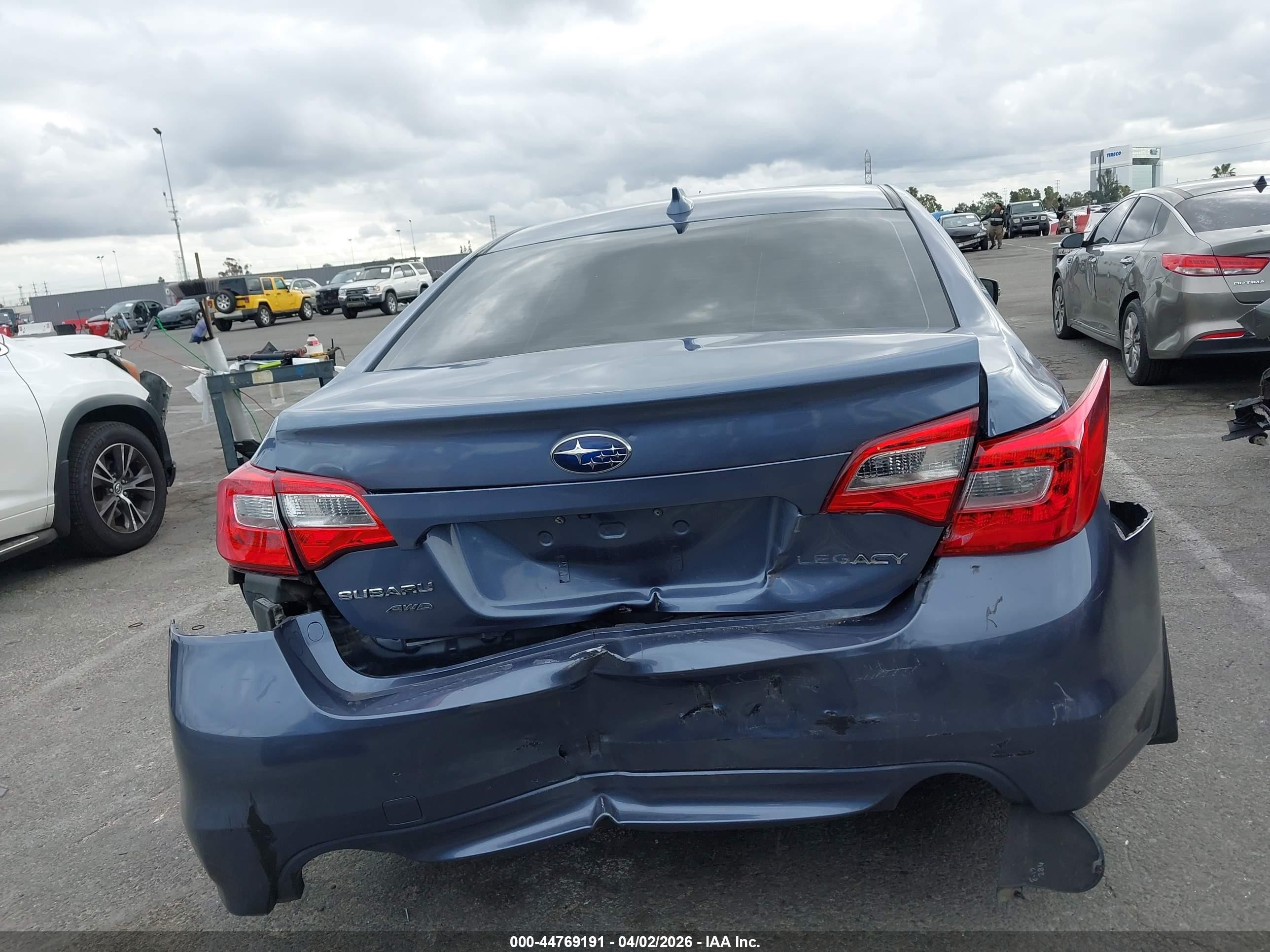 2016 Subaru Legacy 2.5i Limited Light Blue vin: 4S3BNBN69G3010893