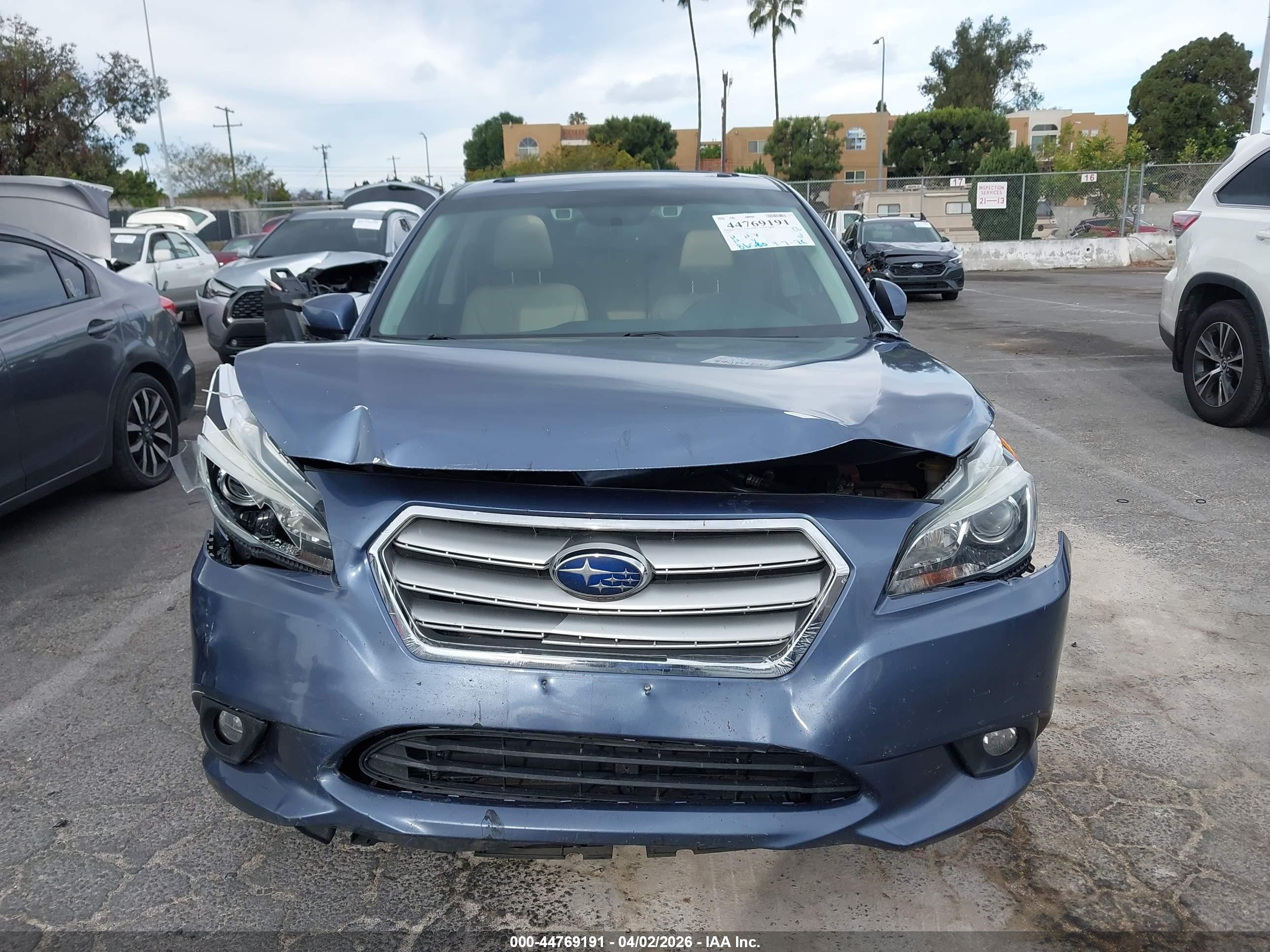 2016 Subaru Legacy 2.5i Limited Light Blue vin: 4S3BNBN69G3010893