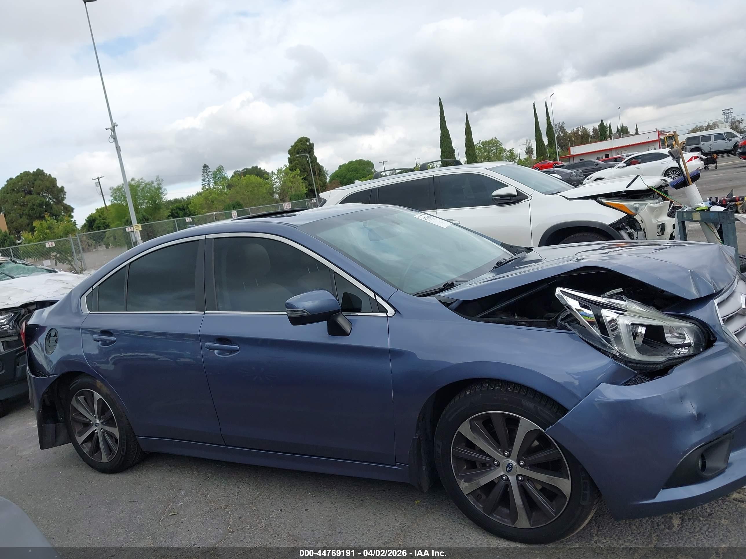 2016 Subaru Legacy 2.5i Limited Light Blue vin: 4S3BNBN69G3010893