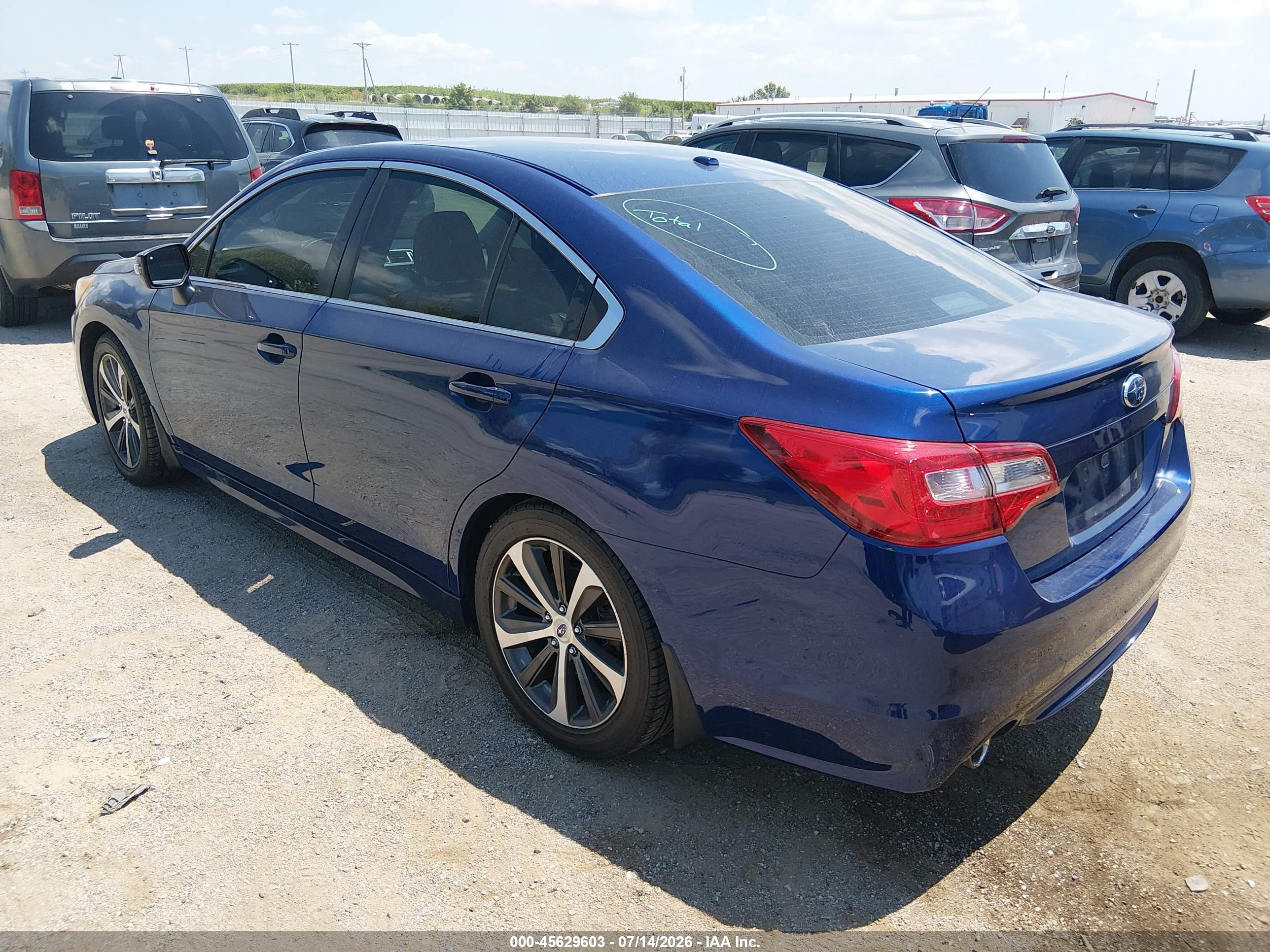 2015 Subaru Legacy 2.5i Limited Blue vin: 4S3BNBN6XF3039740