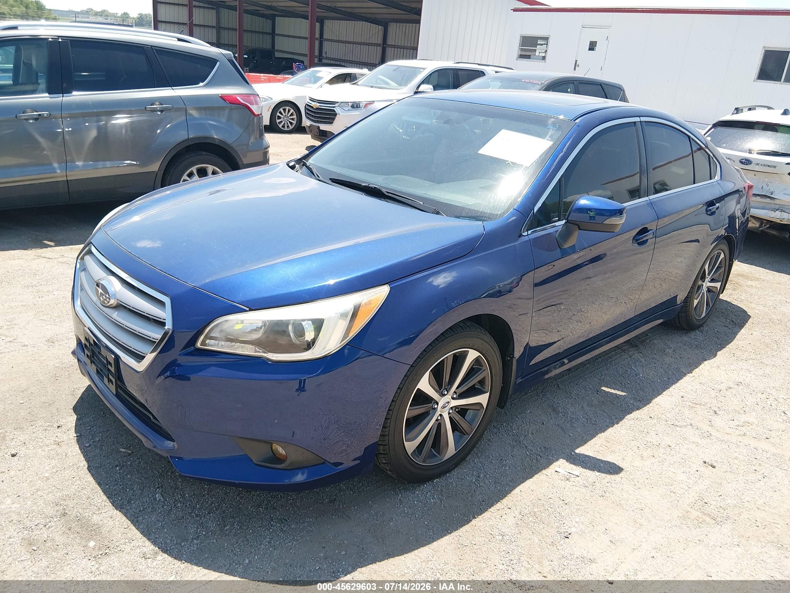 2015 Subaru Legacy 2.5i Limited Blue vin: 4S3BNBN6XF3039740