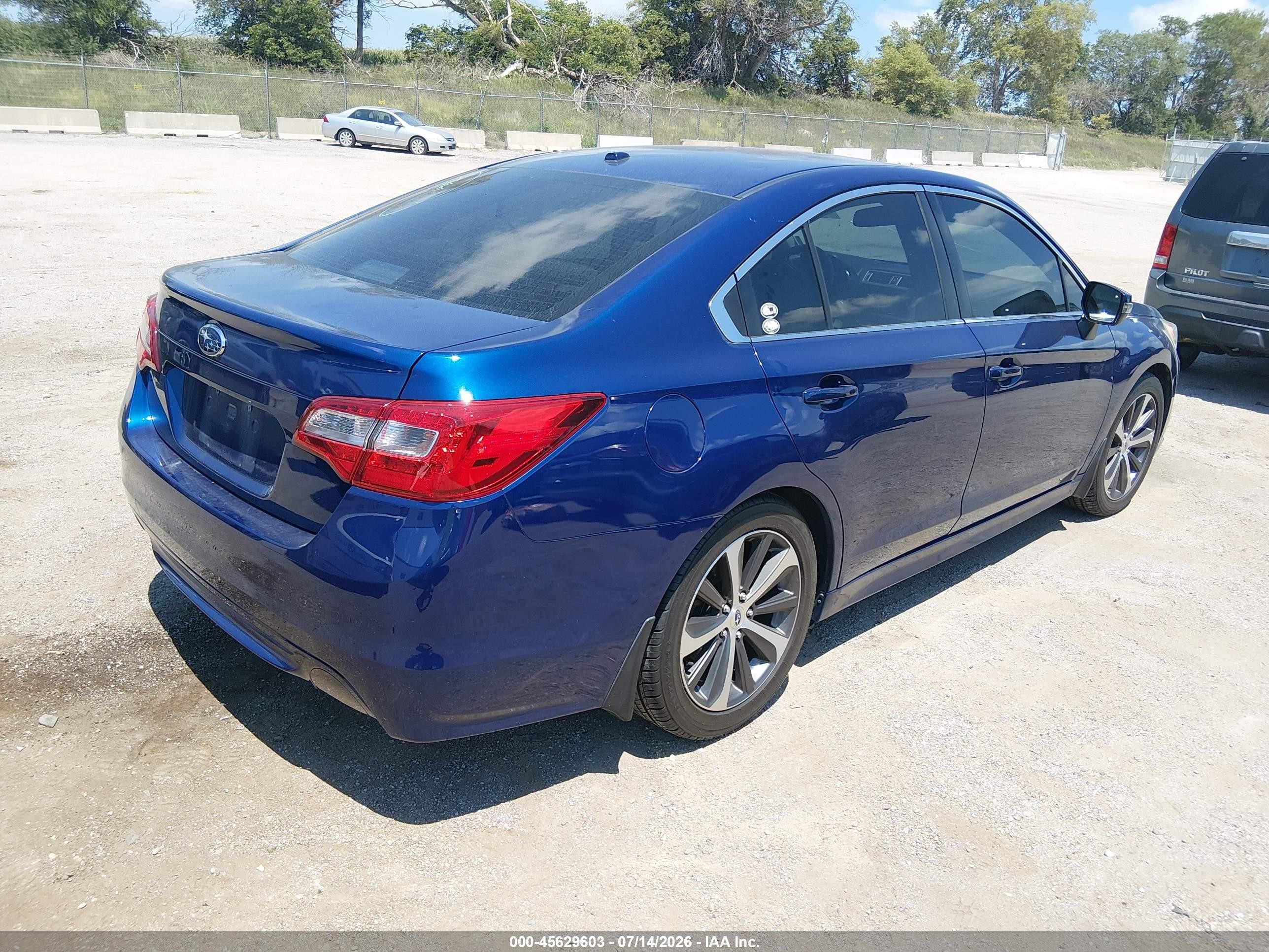 2015 Subaru Legacy 2.5i Limited Blue vin: 4S3BNBN6XF3039740