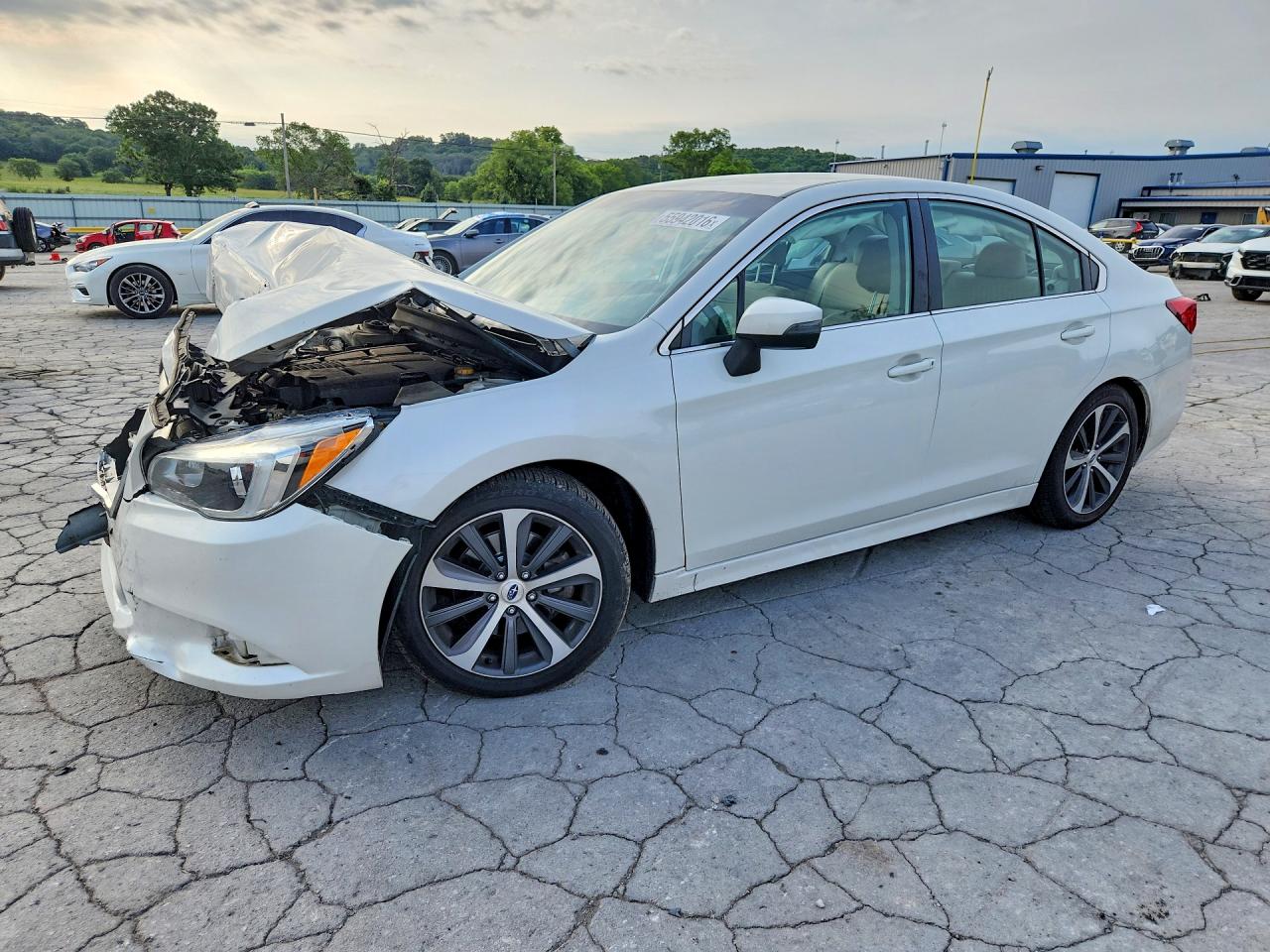 2015 Subaru Legacy 3.6r Limited White vin: 4S3BNEJ66F3012090