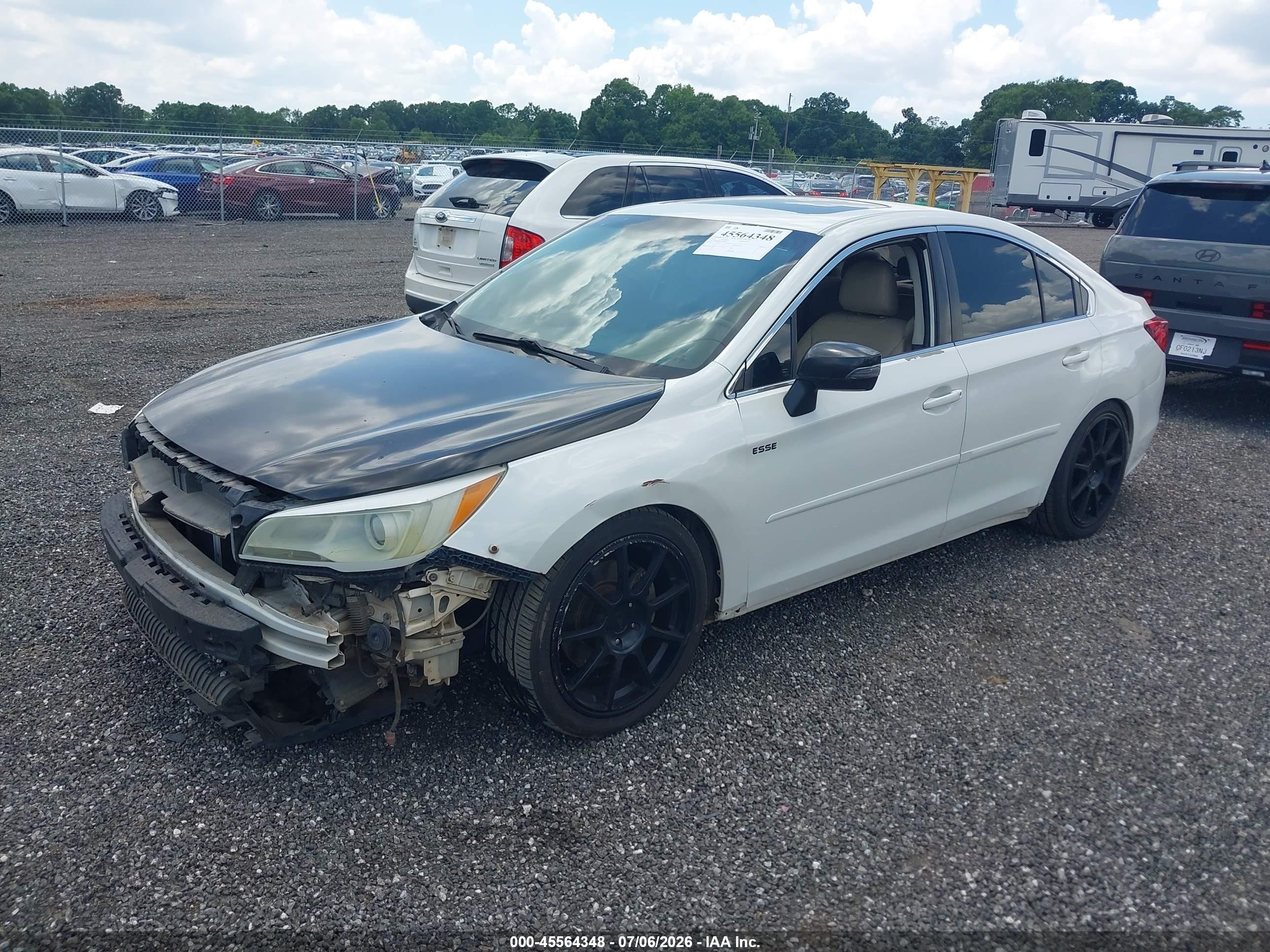 2015 Subaru Legacy 3.6r Limited White vin: 4S3BNEL63F3009421