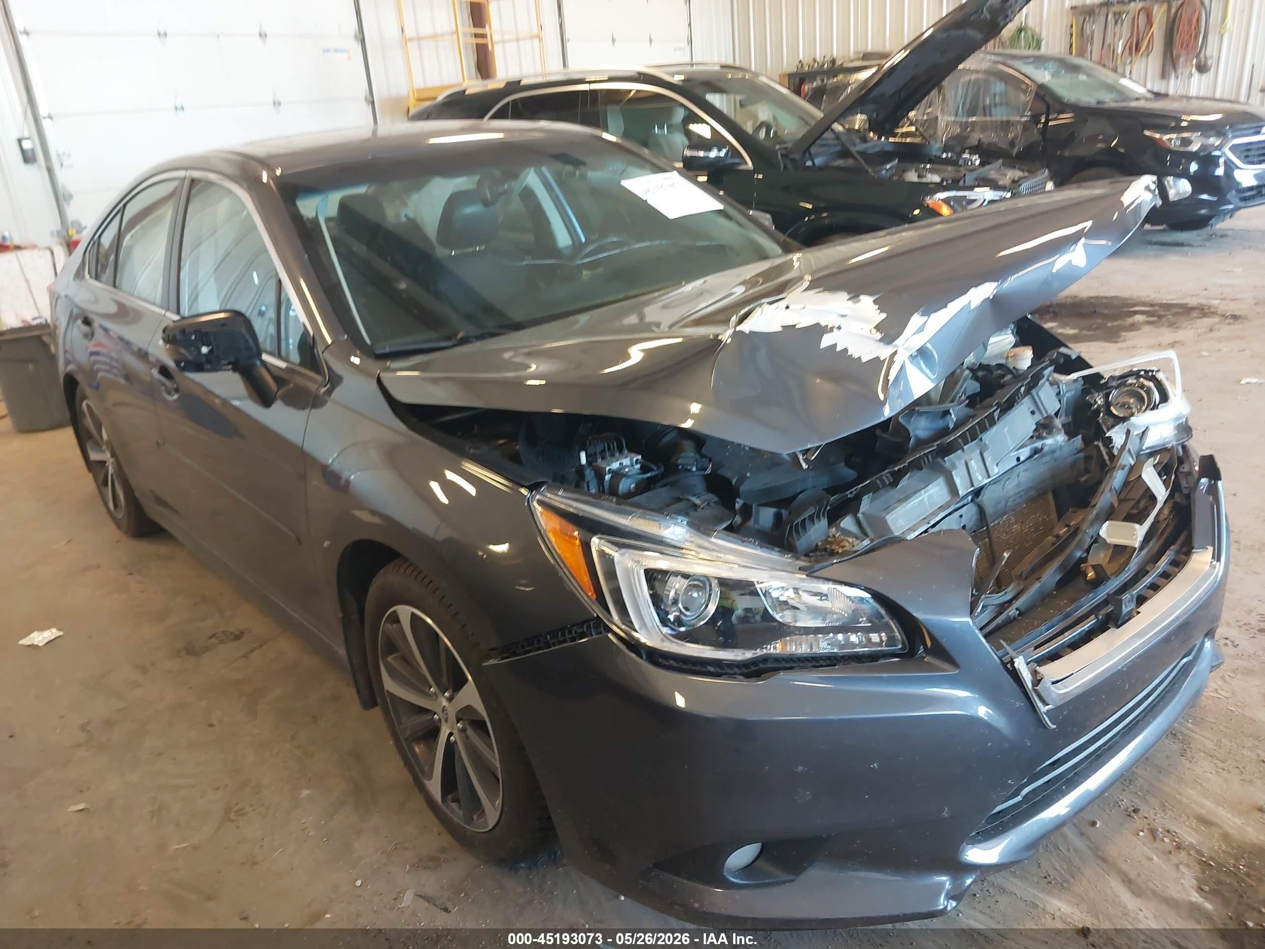 2015 Subaru Legacy 3.6r Limited Gray vin: 4S3BNEL66F3010370