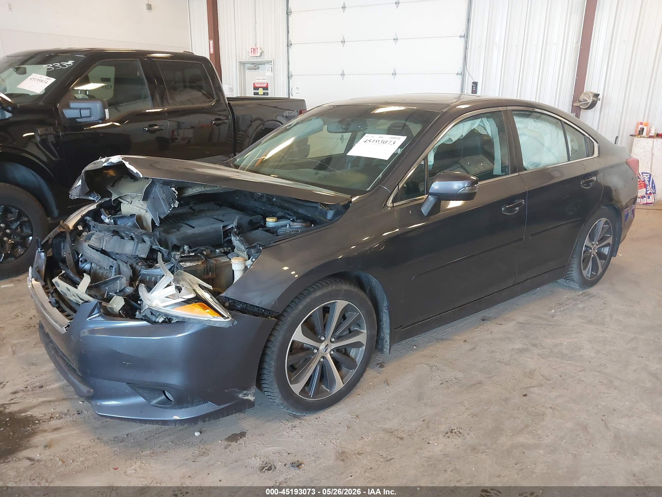 2015 Subaru Legacy 3.6r Limited Gray vin: 4S3BNEL66F3010370