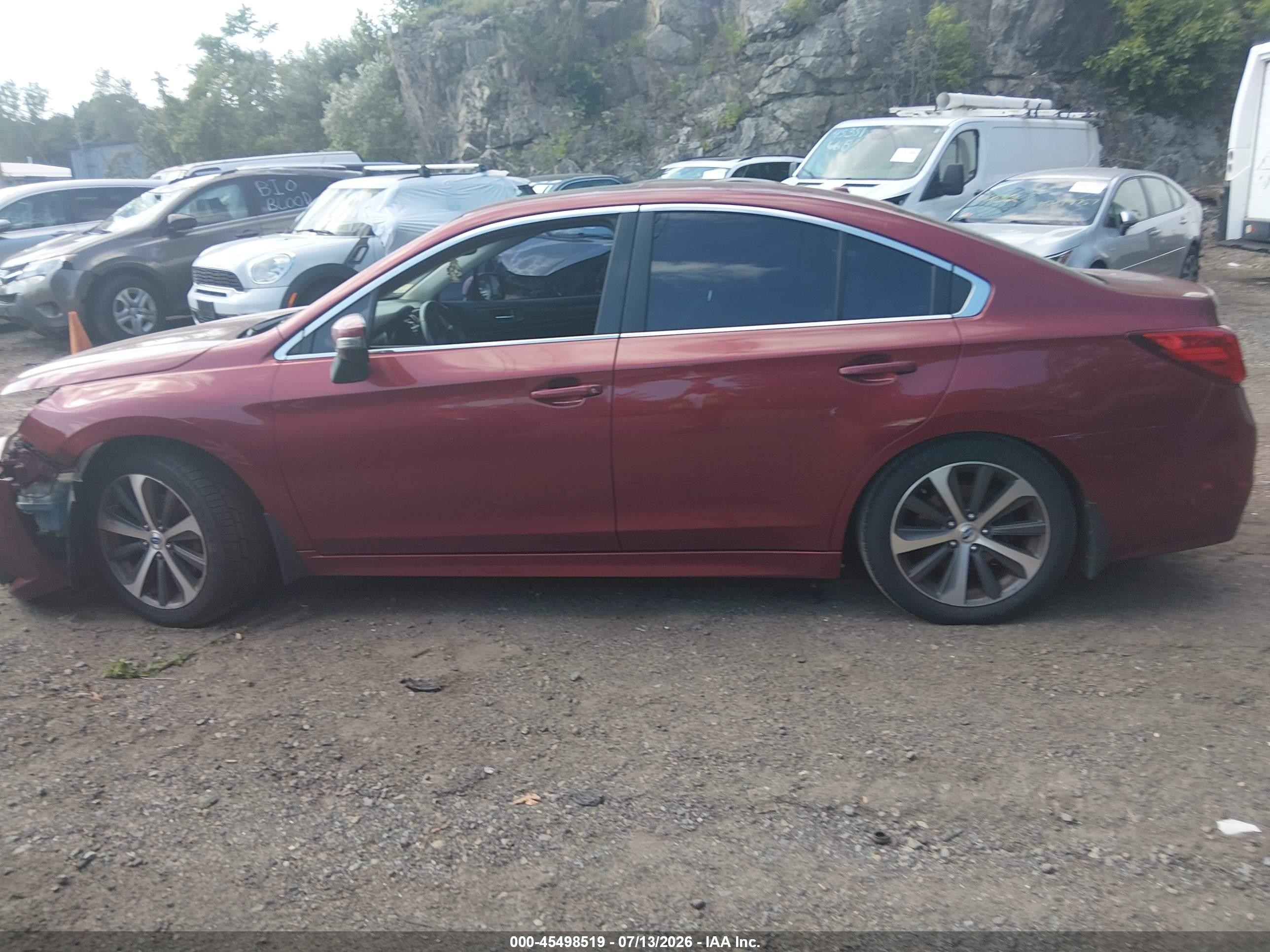 2015 Subaru Legacy 3.6r Limited Red vin: 4S3BNEL67F3012919