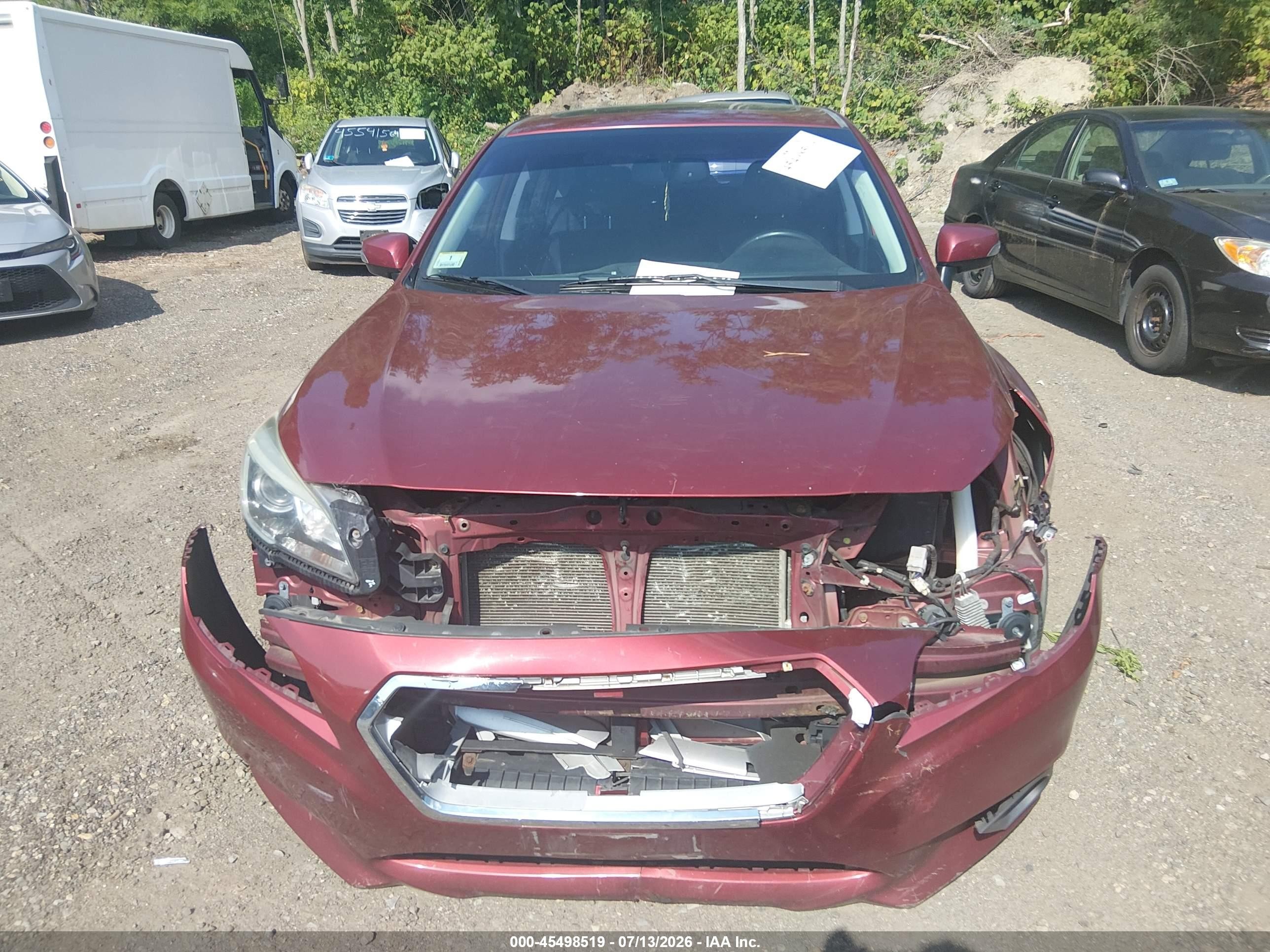 2015 Subaru Legacy 3.6r Limited Red vin: 4S3BNEL67F3012919
