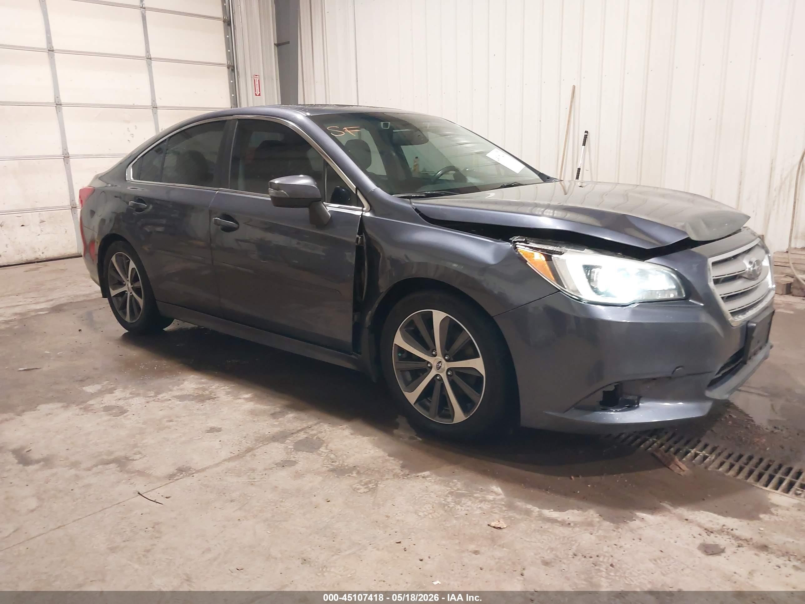 2015 Subaru Legacy 3.6r Limited Blue vin: 4S3BNEN65F3052946