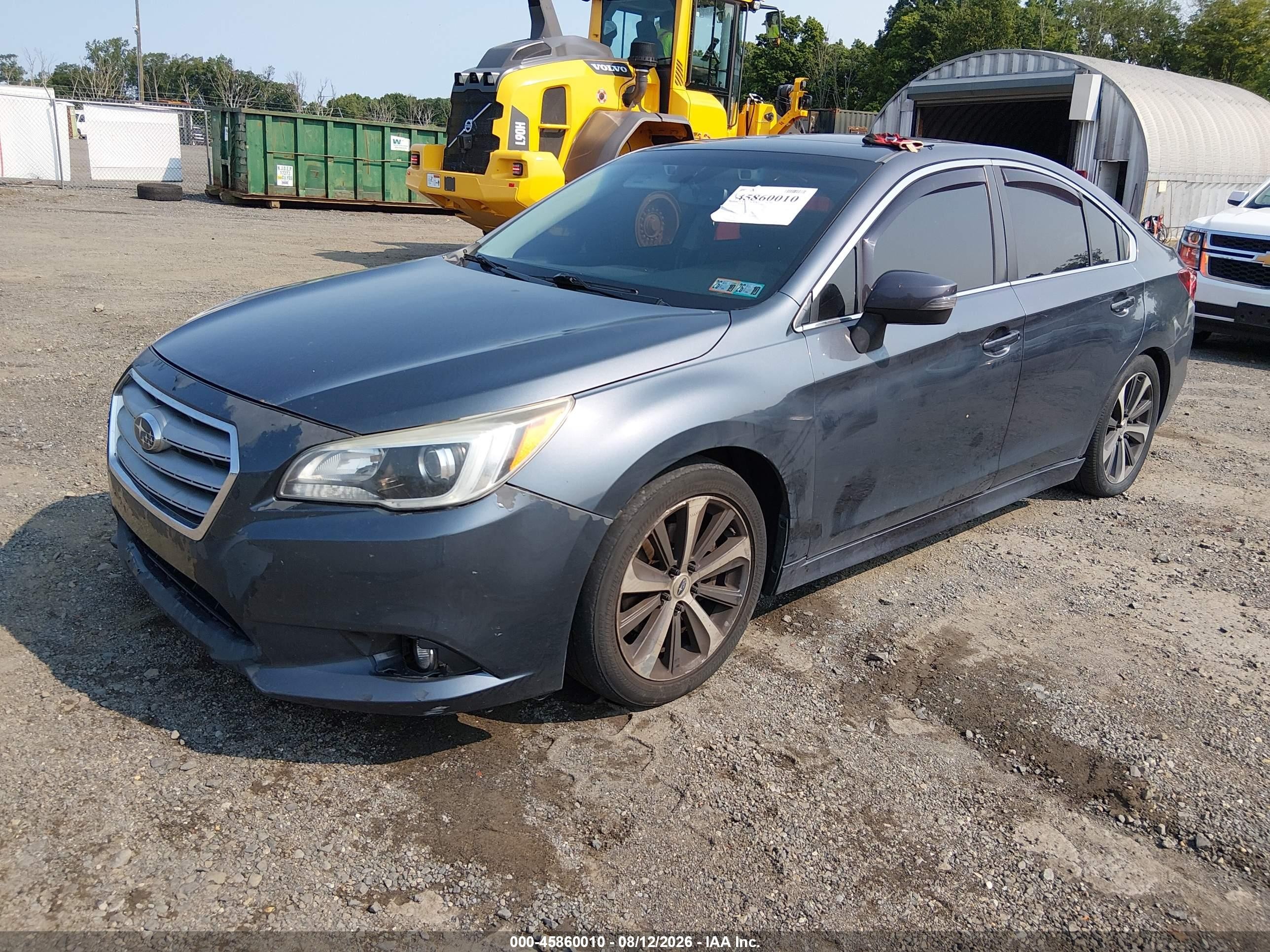 2015 Subaru Legacy 3.6r Limited Gray vin: 4S3BNEN65F3067432