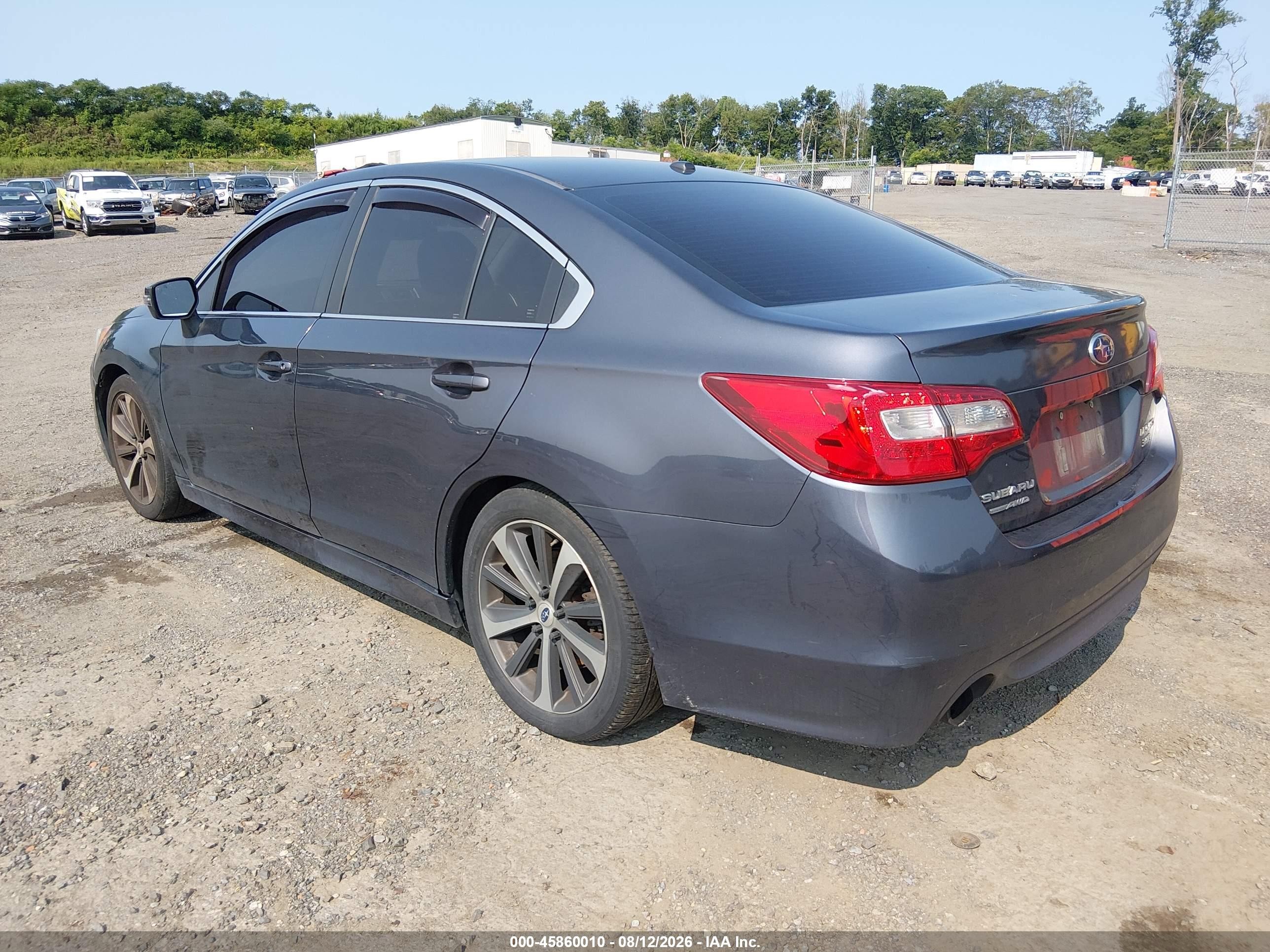2015 Subaru Legacy 3.6r Limited Gray vin: 4S3BNEN65F3067432
