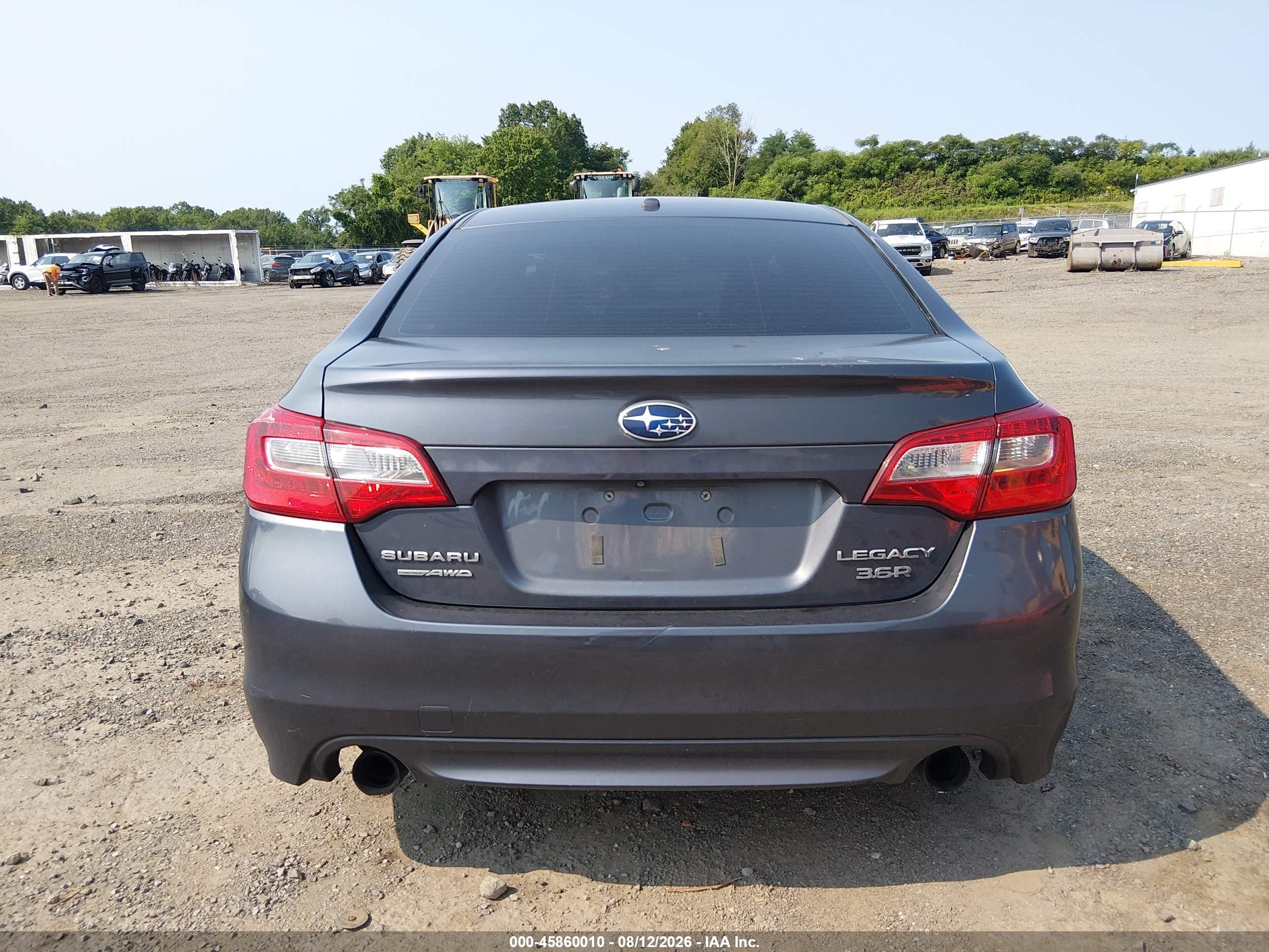 2015 Subaru Legacy 3.6r Limited Gray vin: 4S3BNEN65F3067432