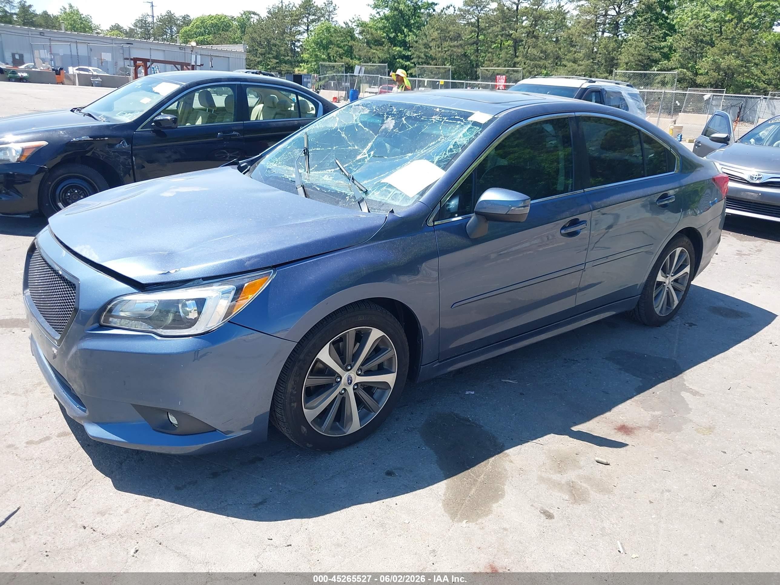 2015 Subaru Legacy 3.6r Limited Blue vin: 4S3BNEN67F3016904