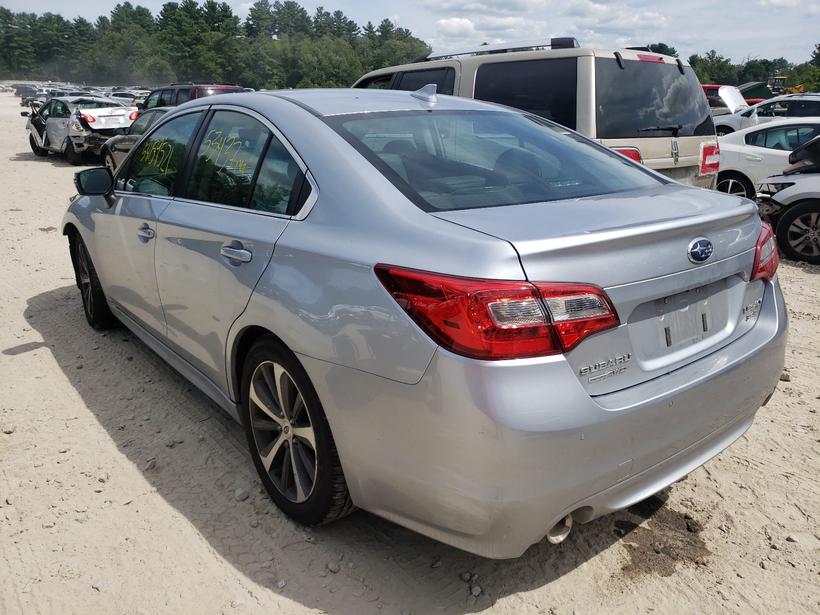 2017 Subaru Legacy 3.6r Limited Silver vin: 4S3BNEN67H3006215