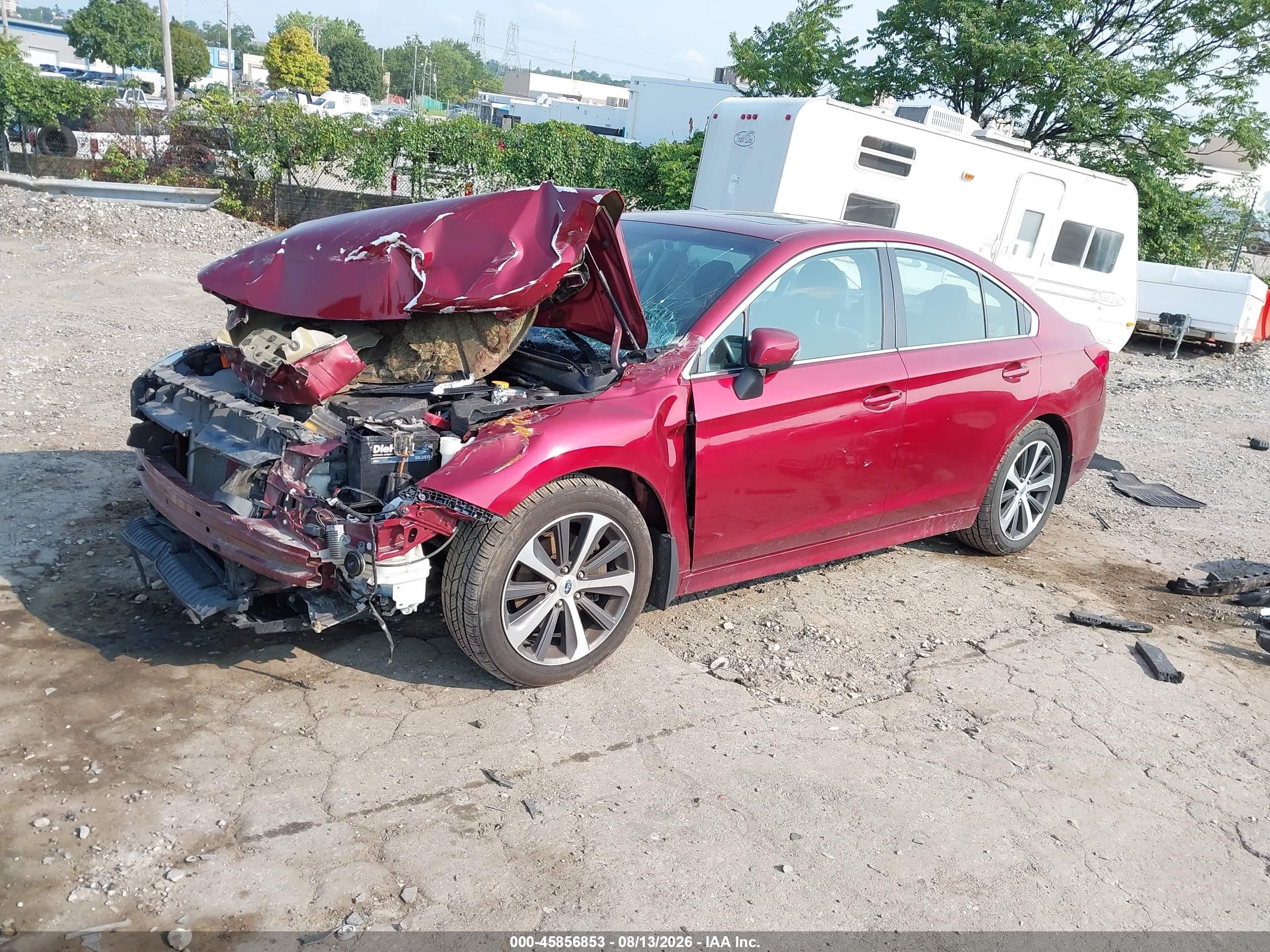 2015 Subaru Legacy 3.6r Limited Burgundy vin: 4S3BNEN69F3033946