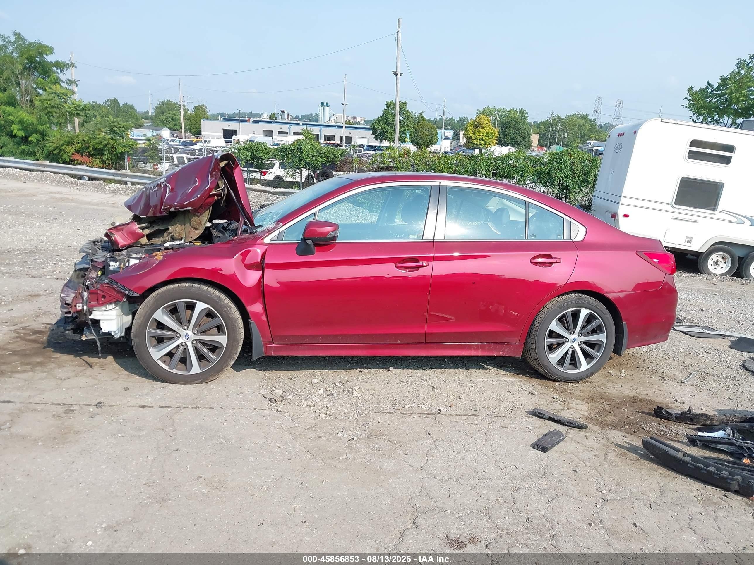 2015 Subaru Legacy 3.6r Limited Burgundy vin: 4S3BNEN69F3033946