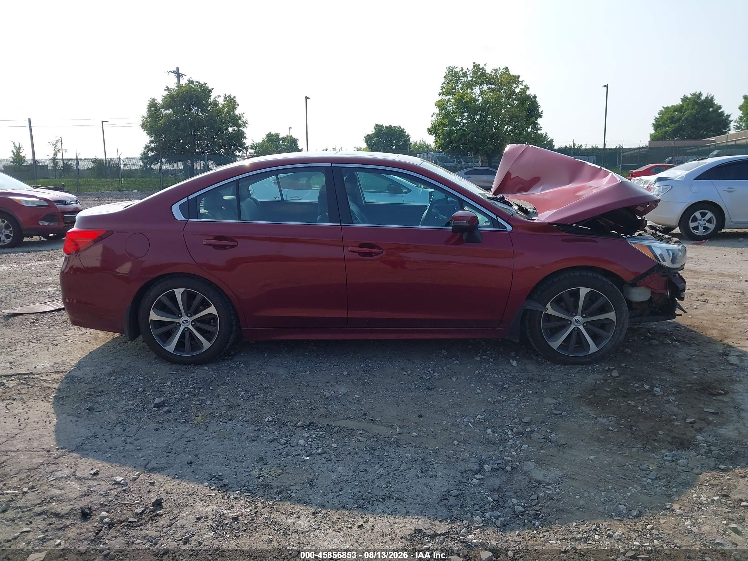 2015 Subaru Legacy 3.6r Limited Burgundy vin: 4S3BNEN69F3033946