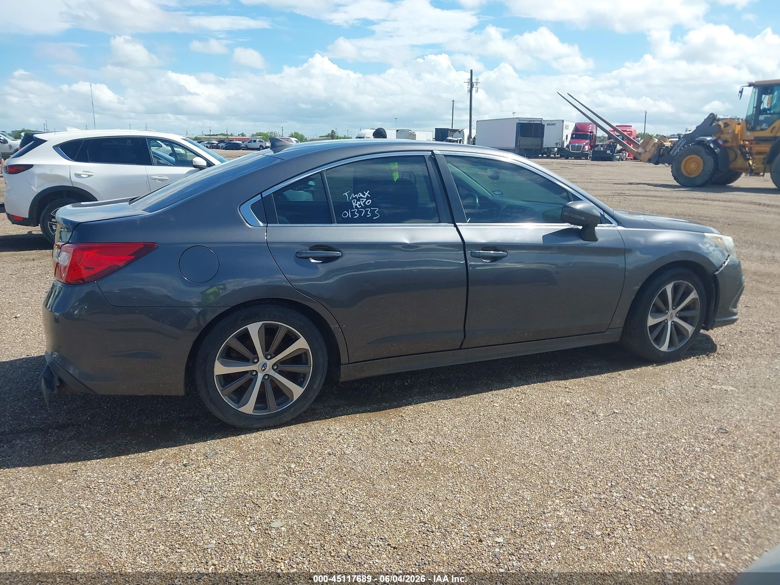2019 Subaru Legacy 3.6r Limited Gray vin: 4S3BNEN6XK3013733