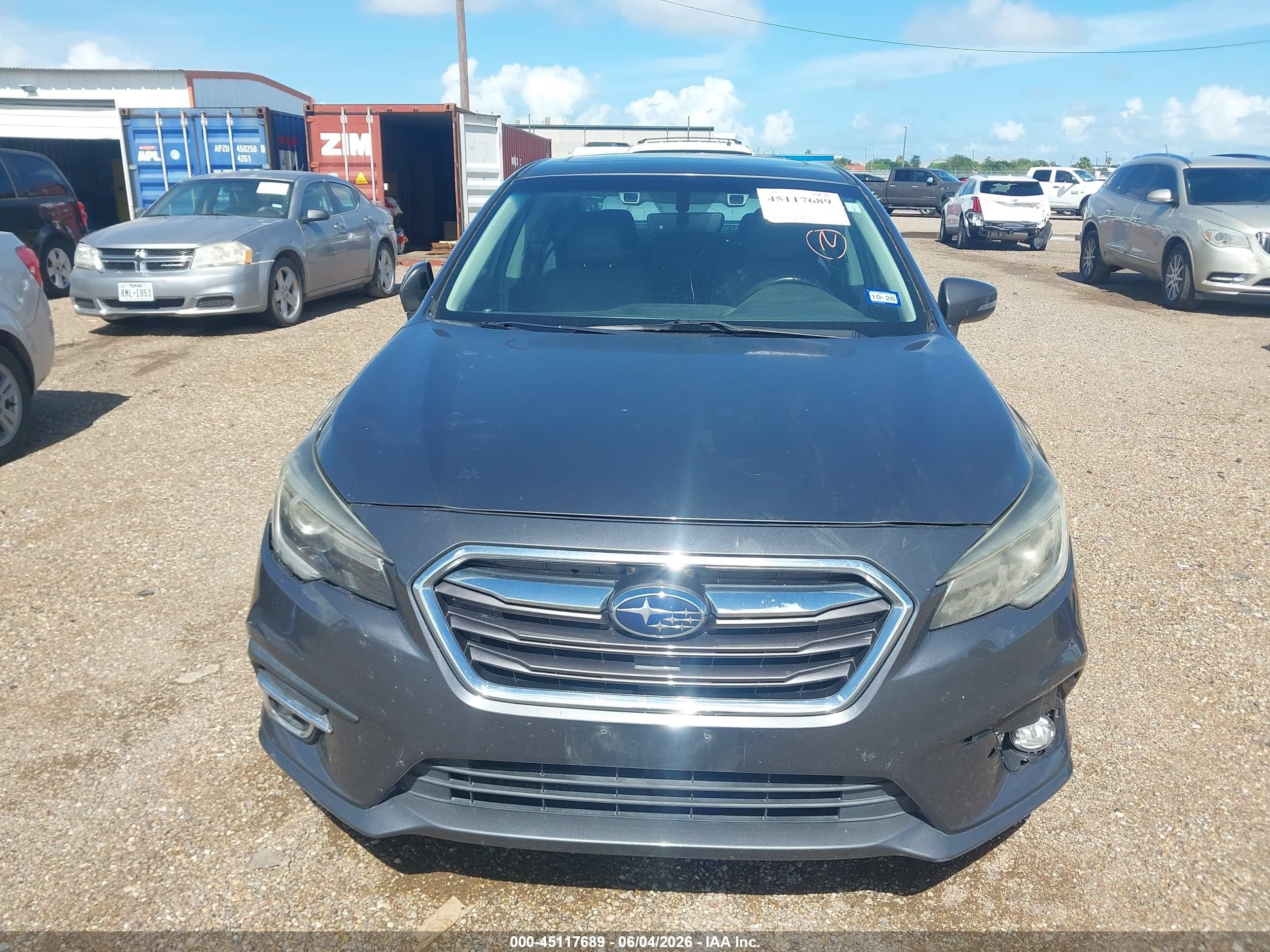 2019 Subaru Legacy 3.6r Limited Gray vin: 4S3BNEN6XK3013733