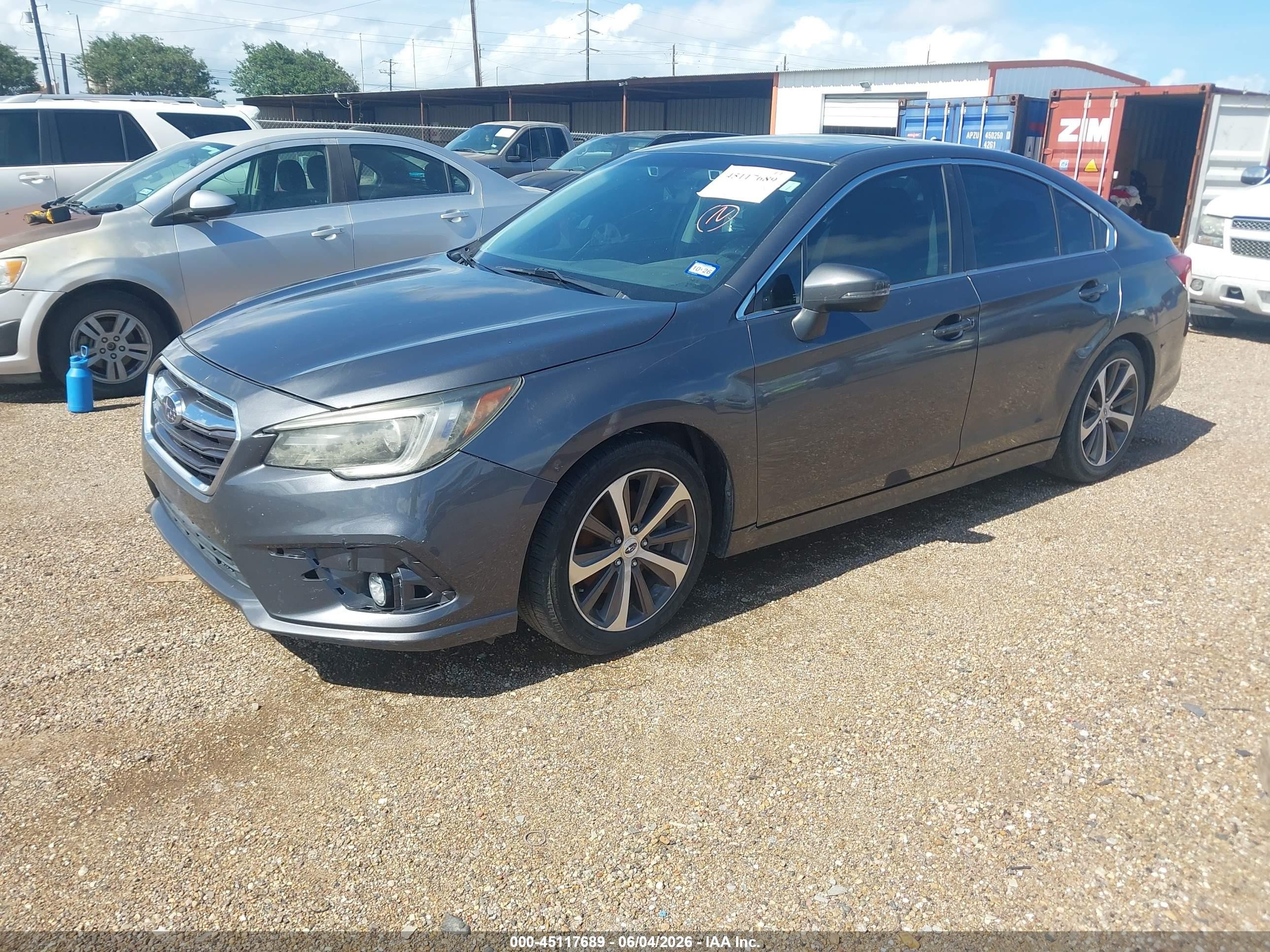 2019 Subaru Legacy 3.6r Limited Gray vin: 4S3BNEN6XK3013733