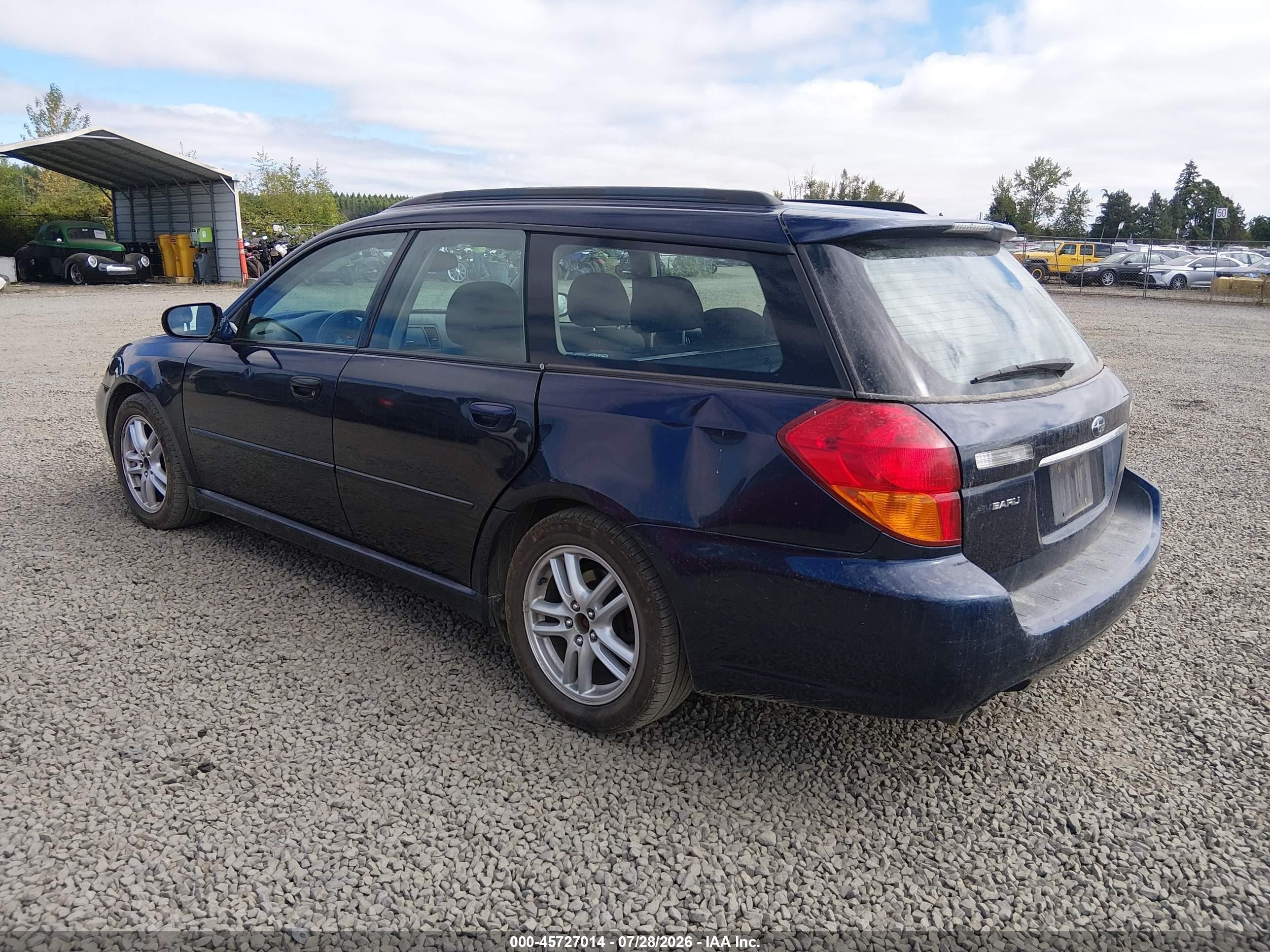 2005 Subaru Legacy 2.5i Blue vin: 4S3BP616057324462