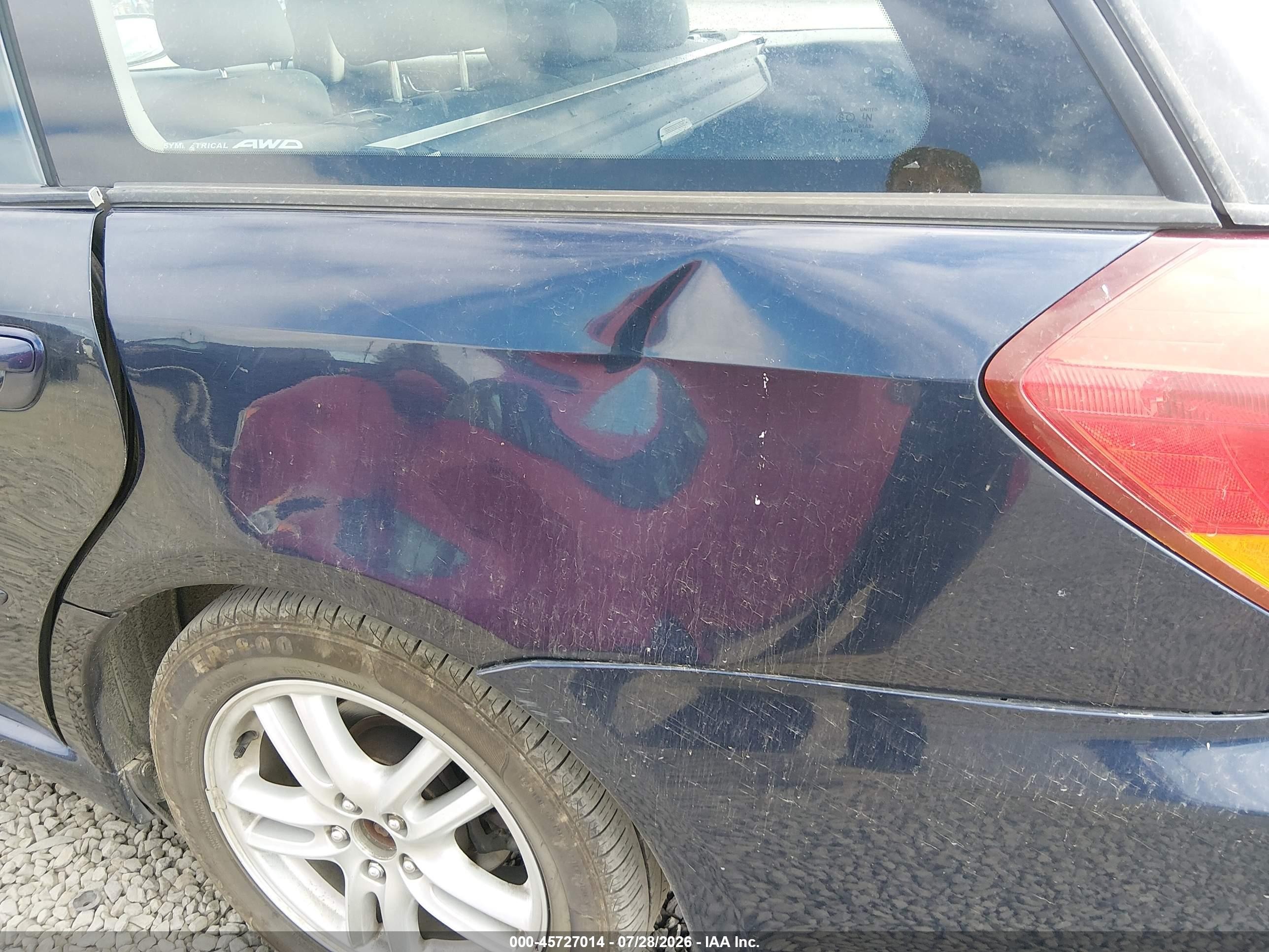 2005 Subaru Legacy 2.5i Blue vin: 4S3BP616057324462
