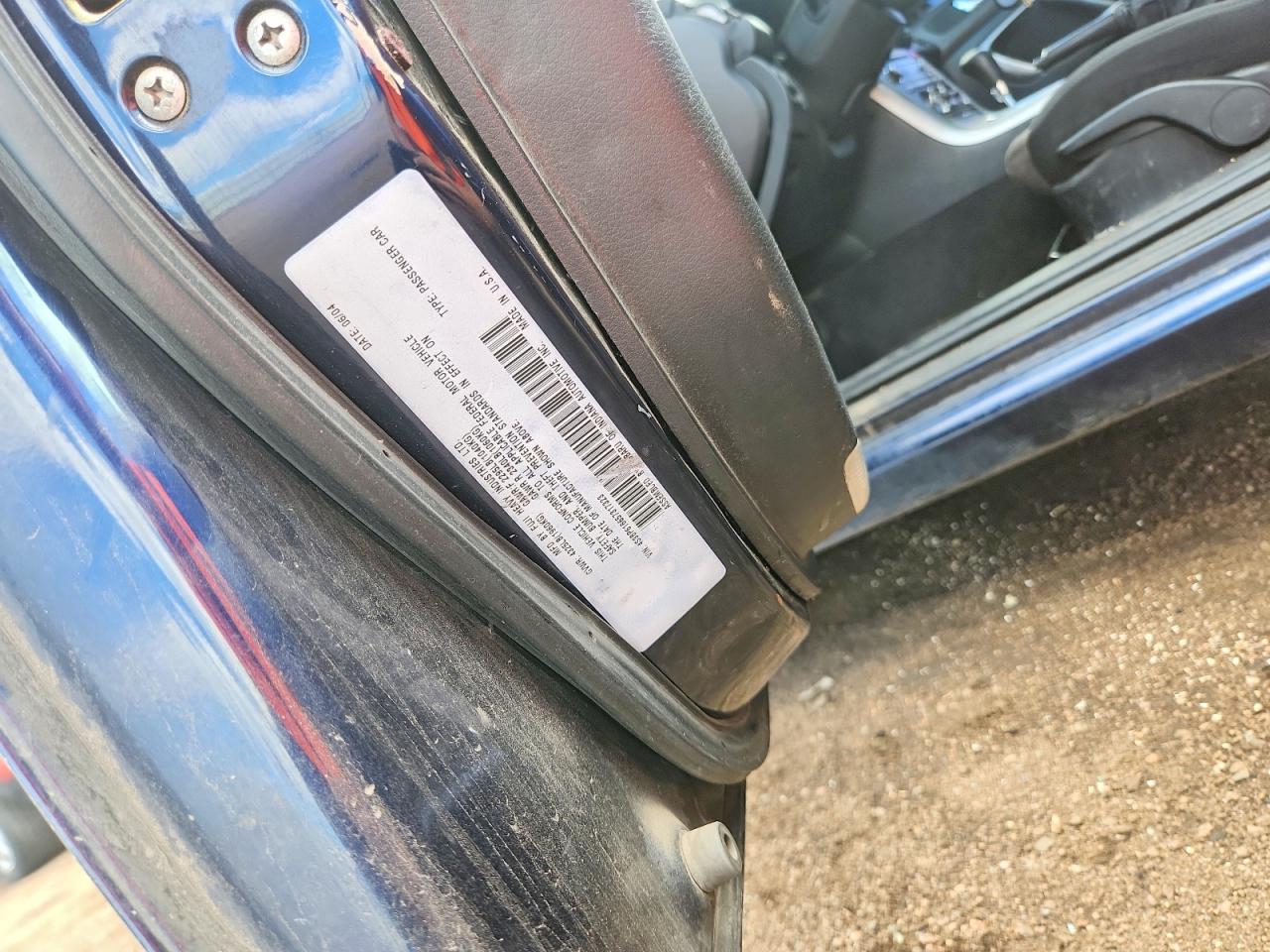 2005 Subaru Legacy 2.5i Blue vin: 4S3BP616657317323