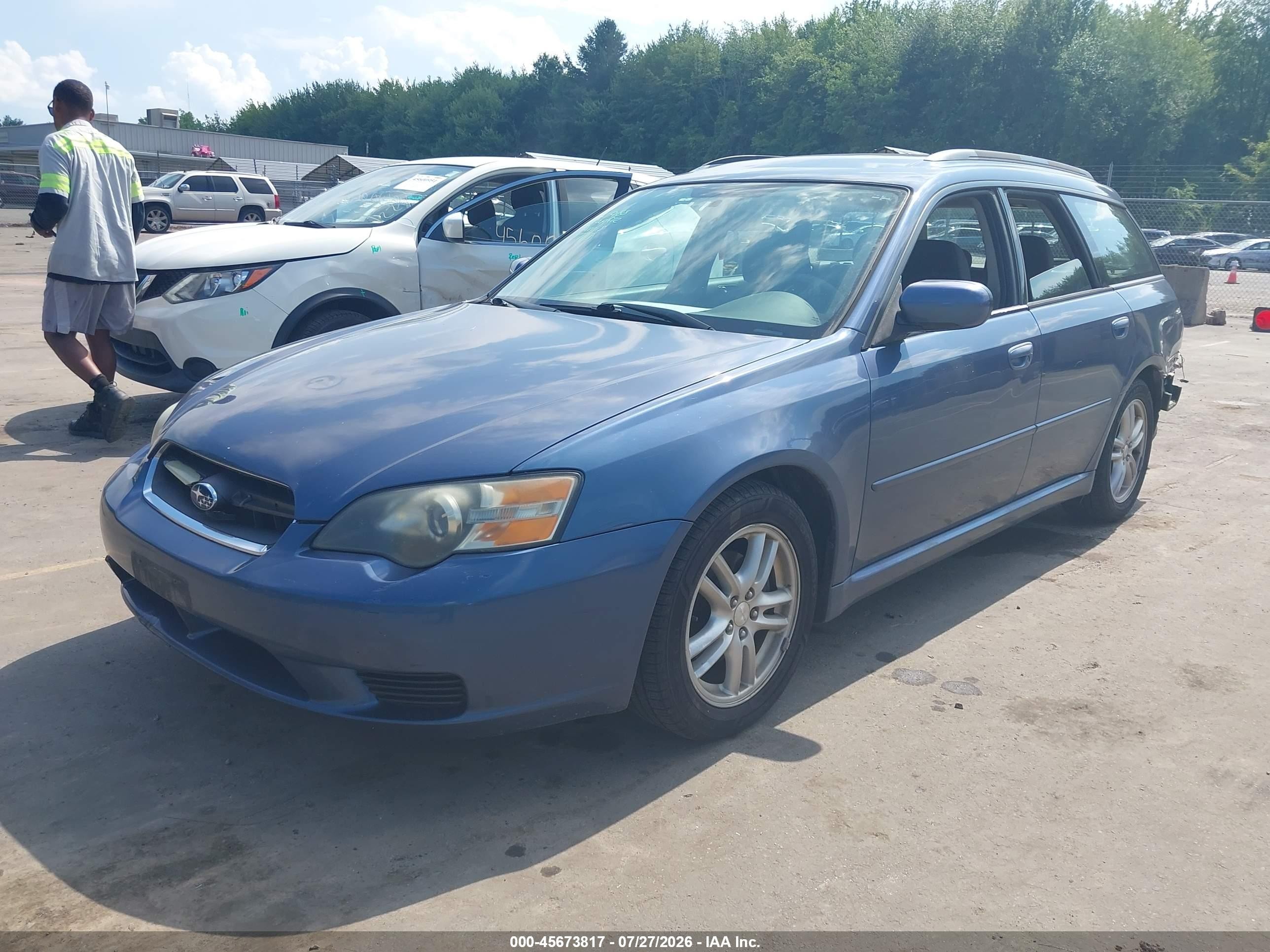 2005 Subaru Legacy 2.5i Blue vin: 4S3BP616657350418