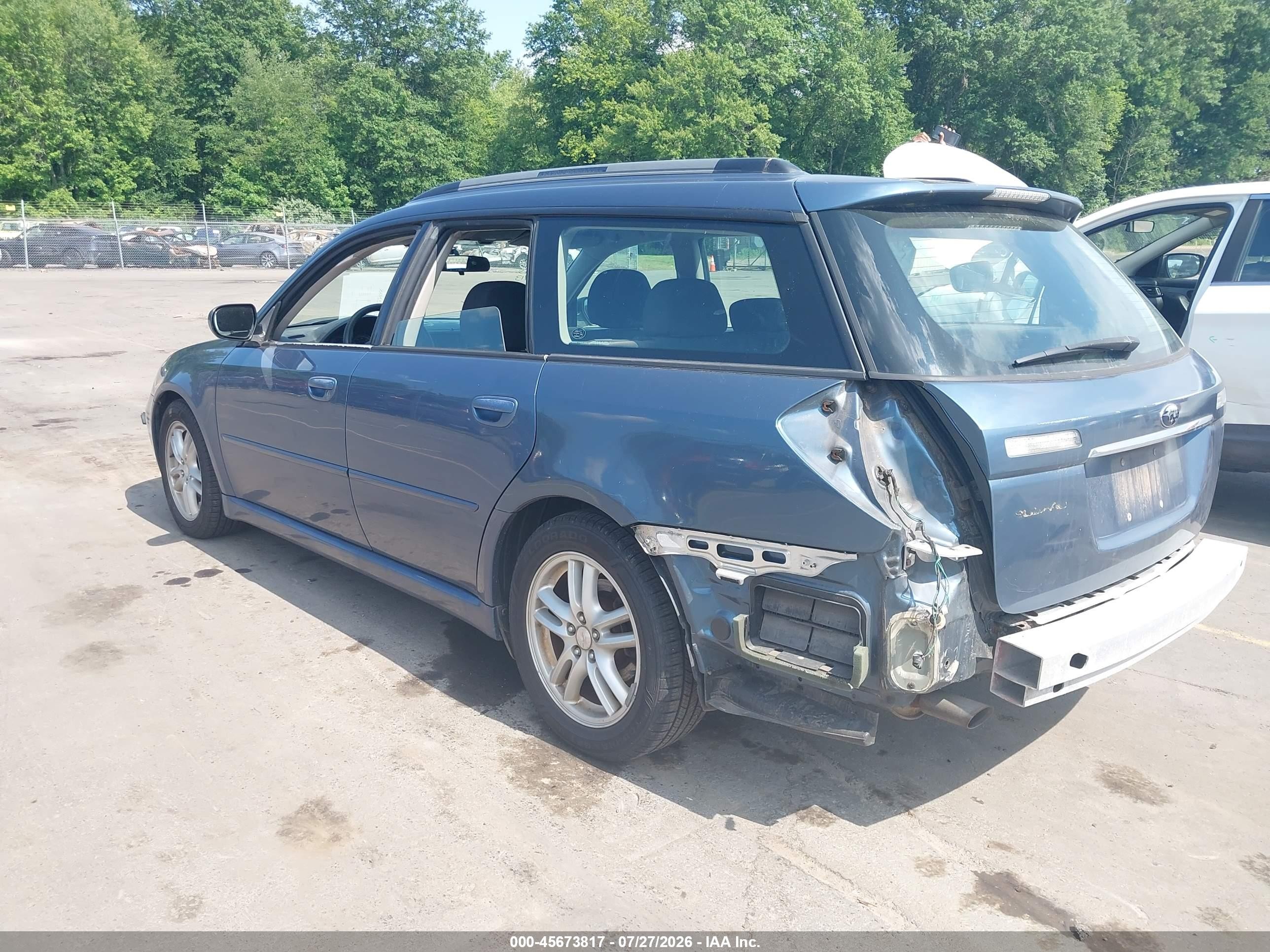 2005 Subaru Legacy 2.5i Blue vin: 4S3BP616657350418
