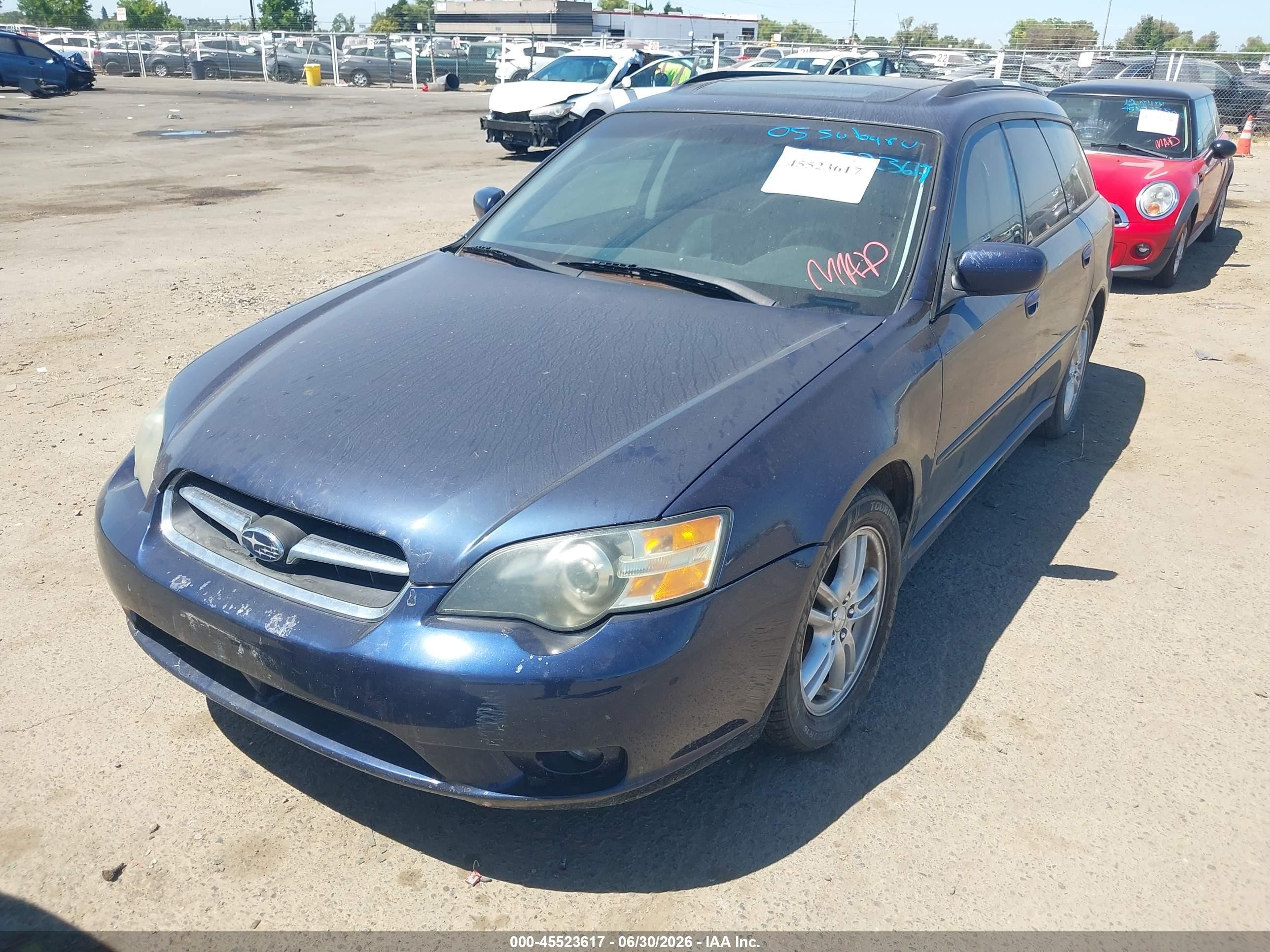 2005 Subaru Legacy 2.5i Limited Blue vin: 4S3BP626157308138