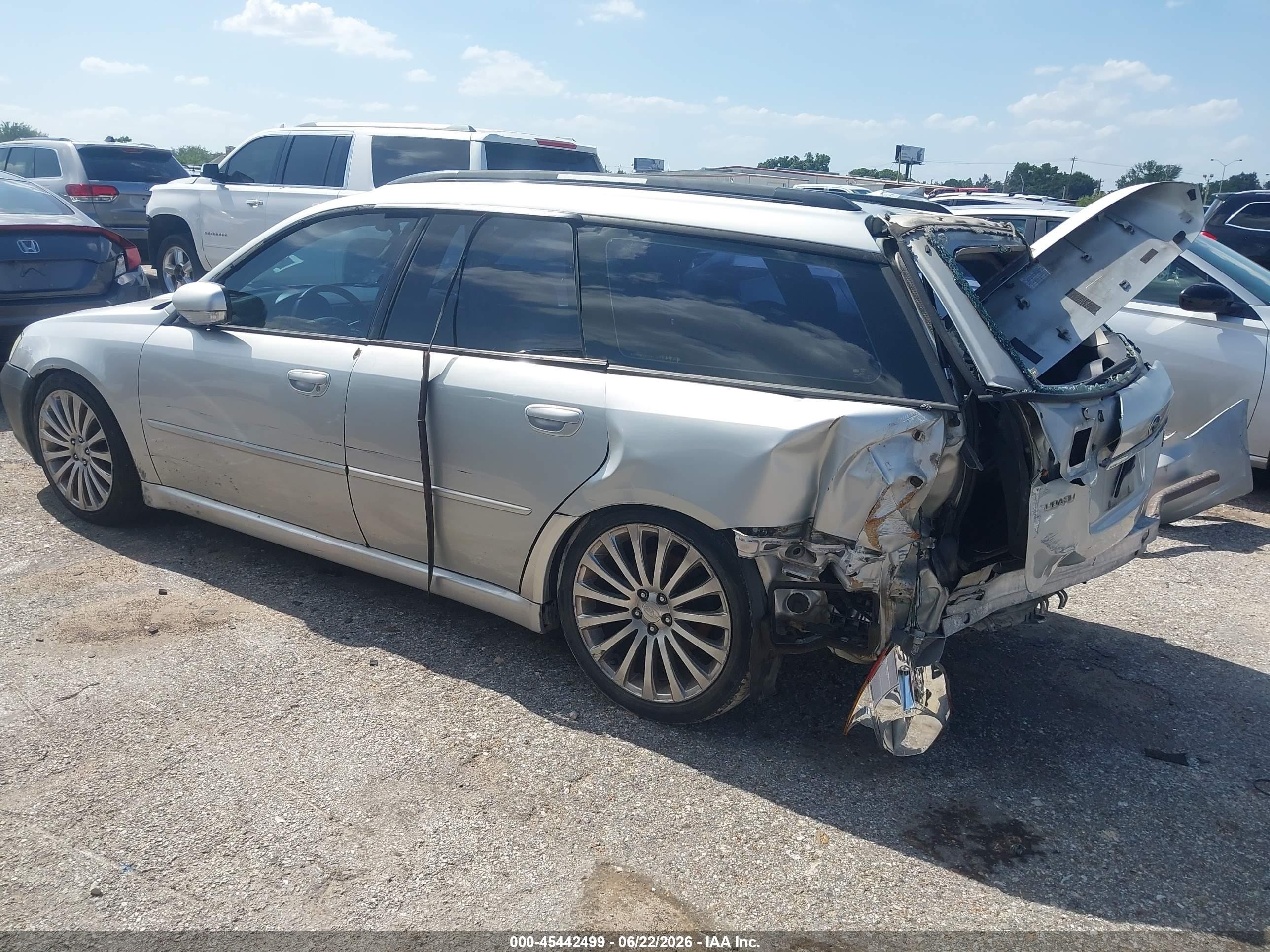 2006 Subaru Legacy 2.5gt Limited Silver vin: 4S3BP676364303258