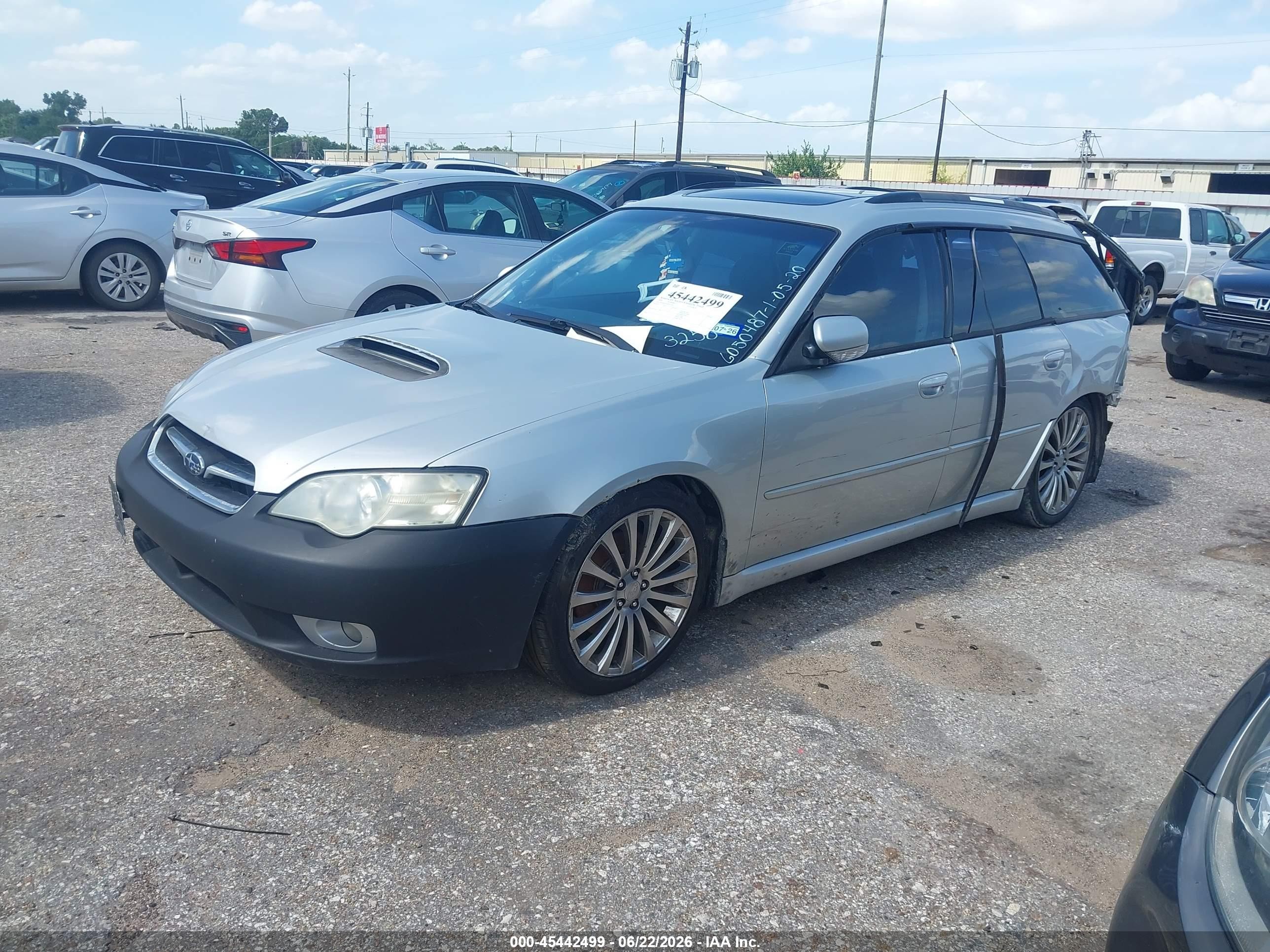 2006 Subaru Legacy 2.5gt Limited Silver vin: 4S3BP676364303258