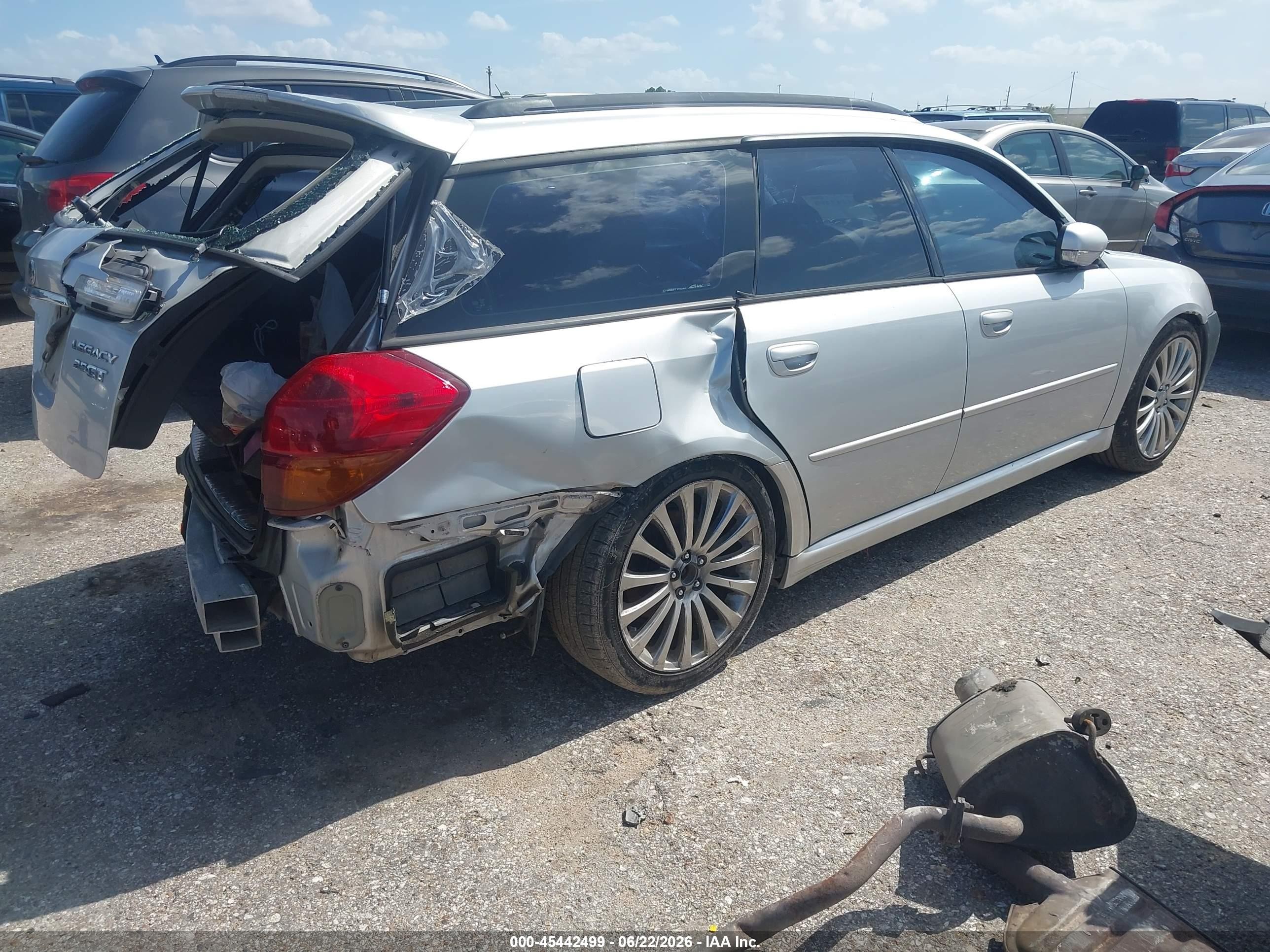 2006 Subaru Legacy 2.5gt Limited Silver vin: 4S3BP676364303258