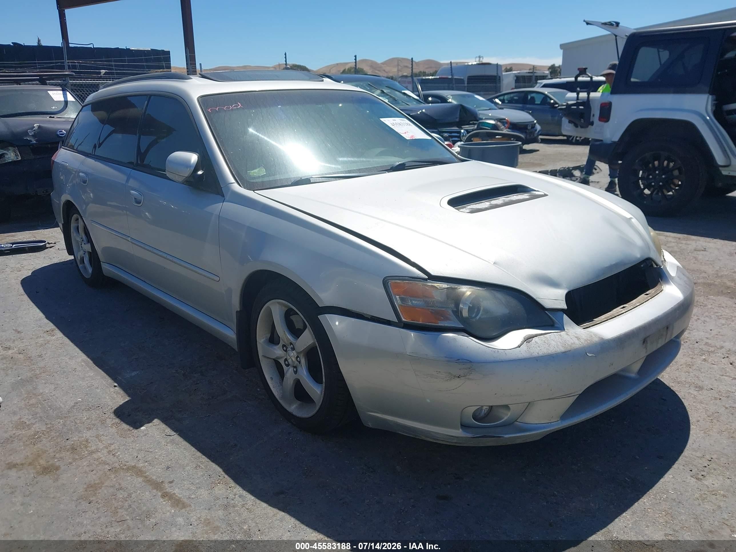 2005 Subaru Legacy 2.5gt Limited Серый vin: 4S3BP676X54314126
