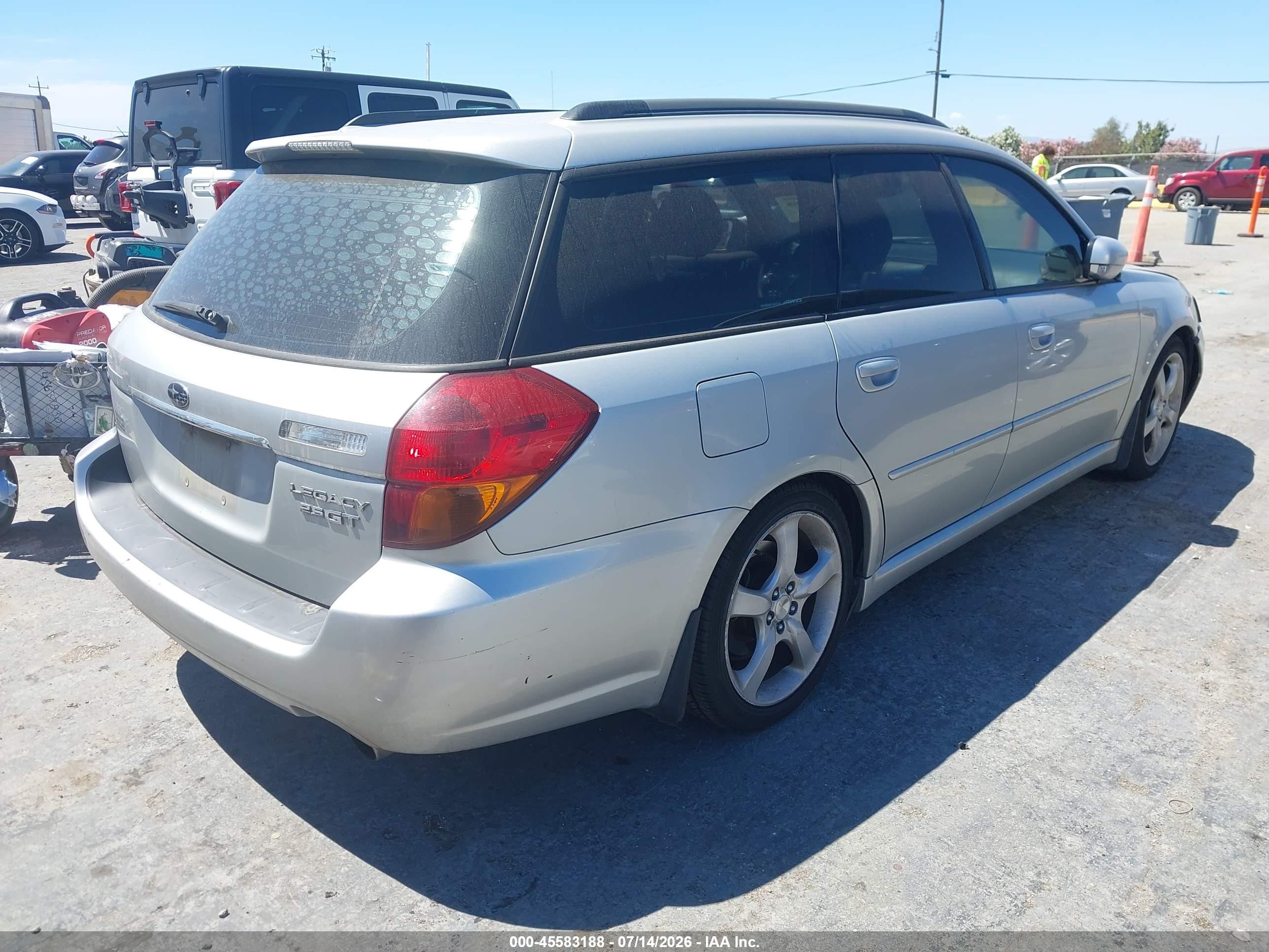 2005 Subaru Legacy 2.5gt Limited Серый vin: 4S3BP676X54314126